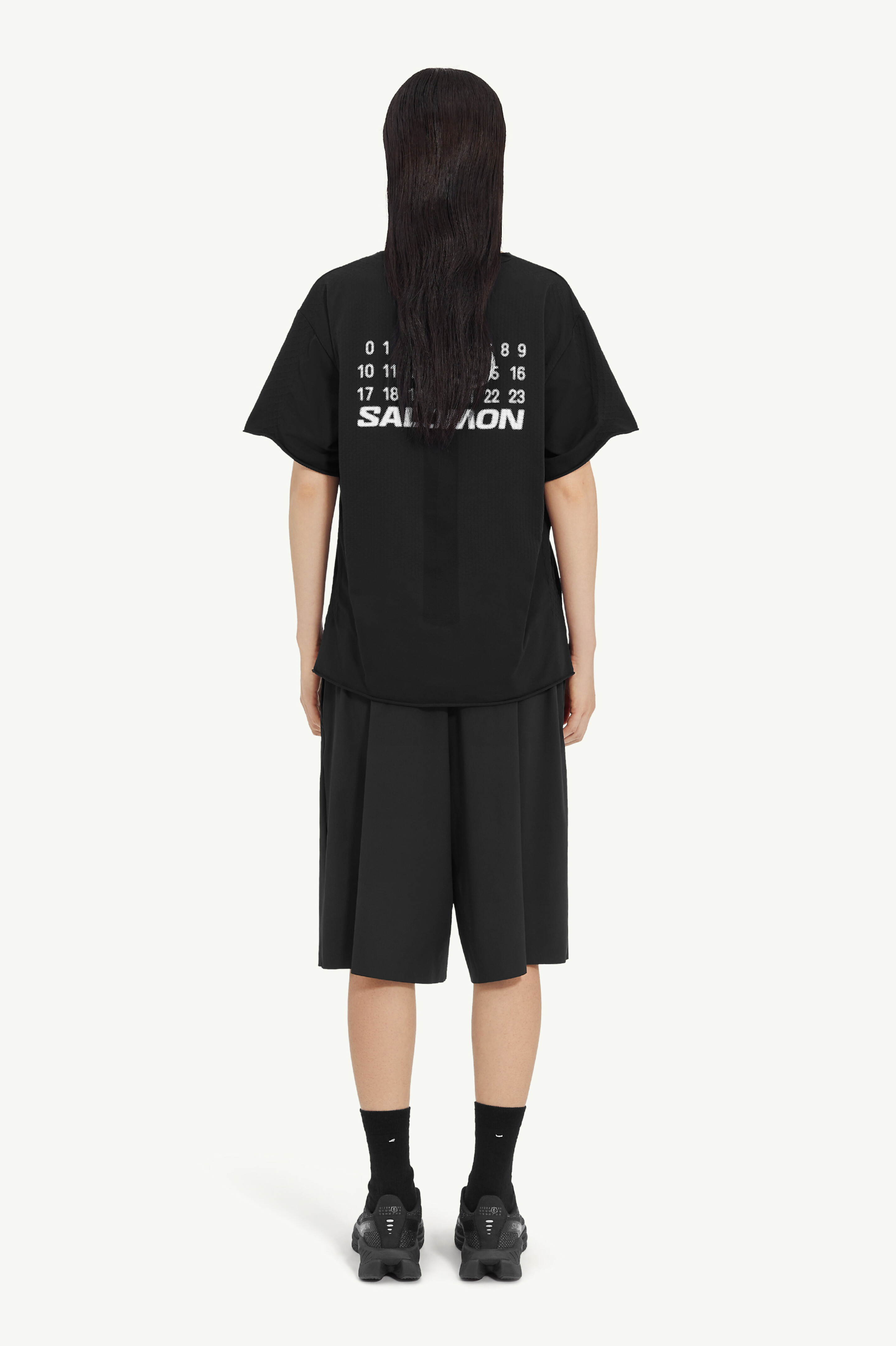 Black Nylon Seamless T-Shirt | Maison Margiela