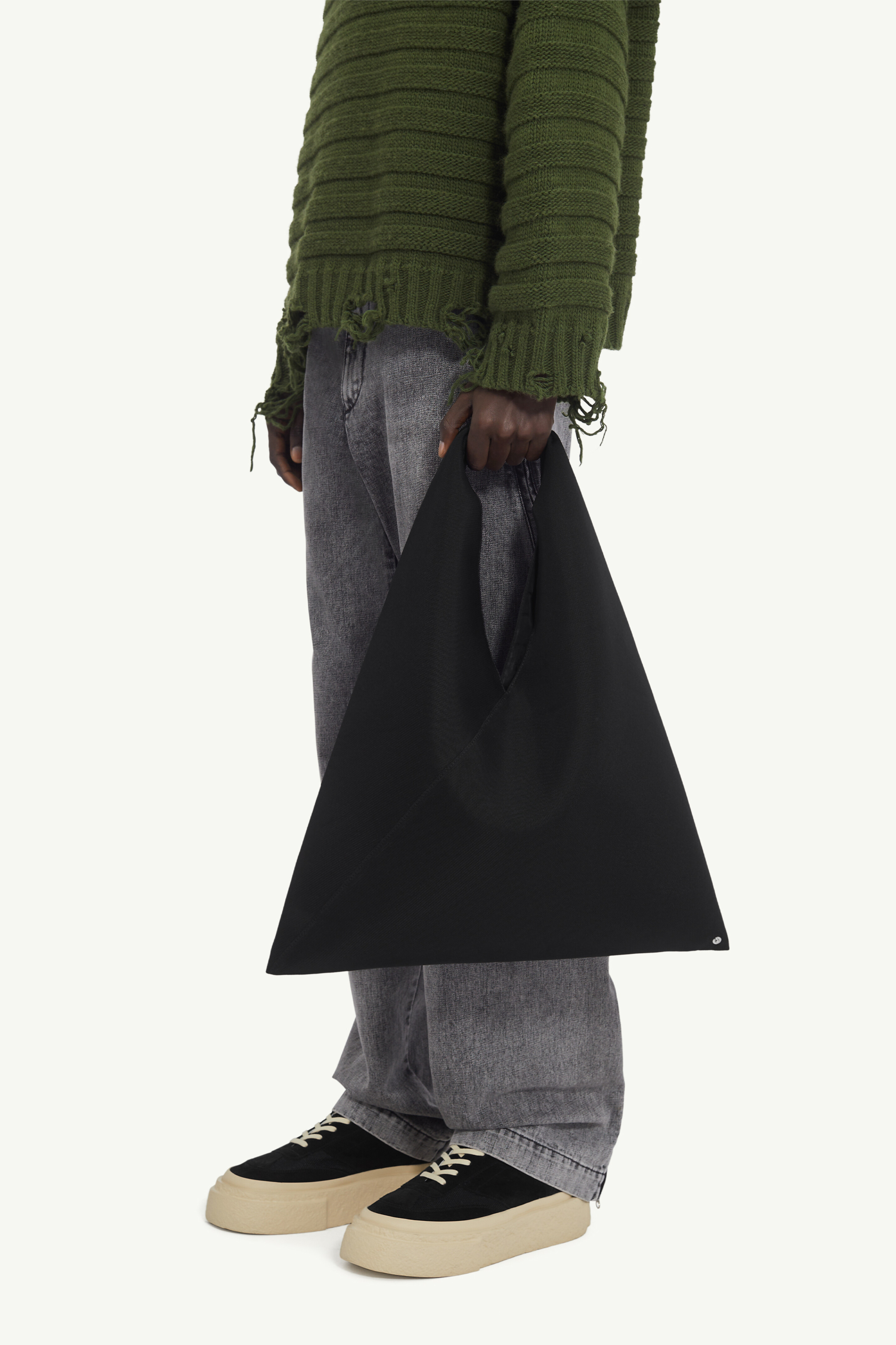 MM6 Maison Margiela バッグ Black Leather Japanese Crossbody Bag | MM6