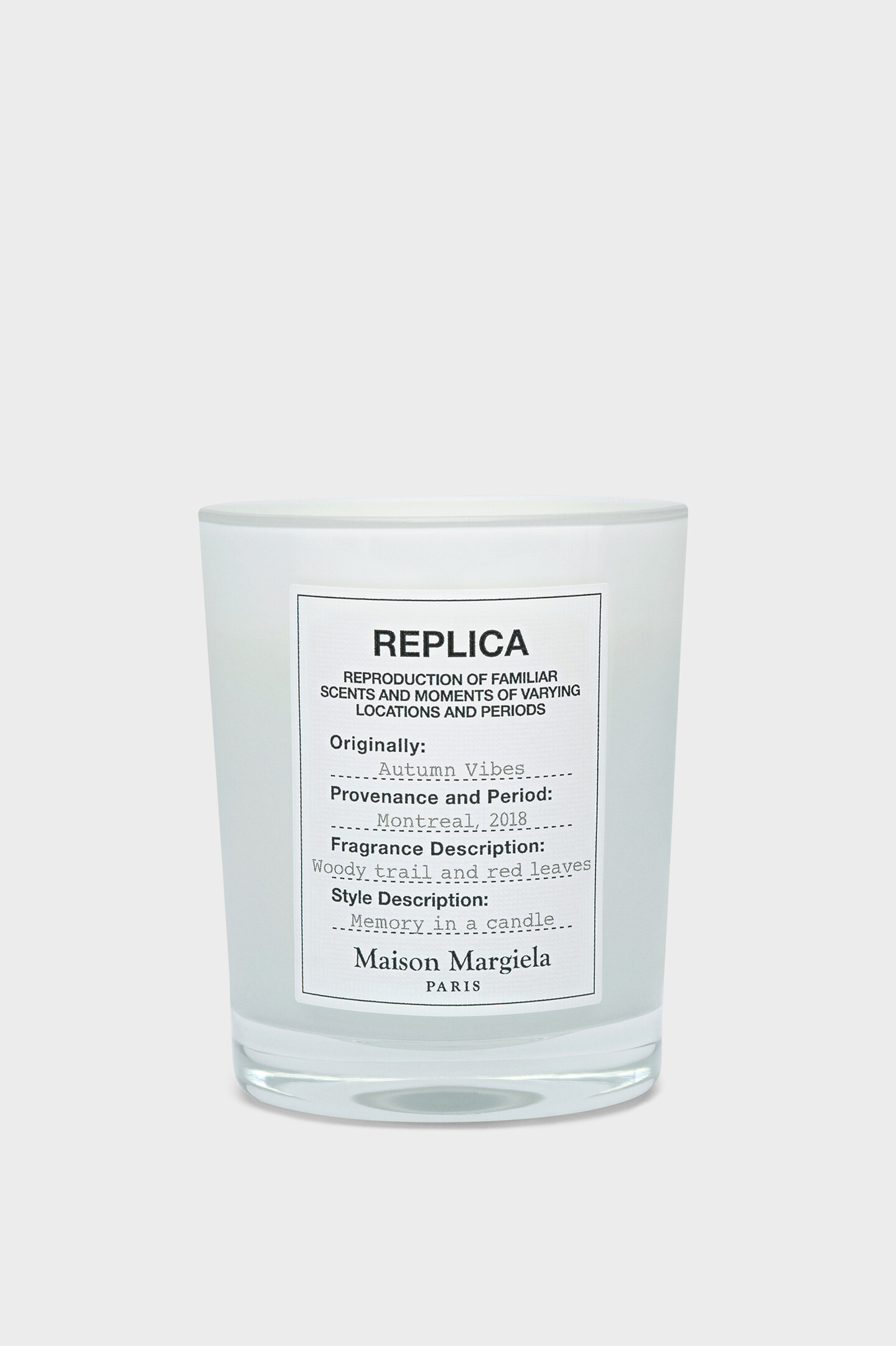 Silver Replica Autumn Vibes Candle | Maison Margiela Official