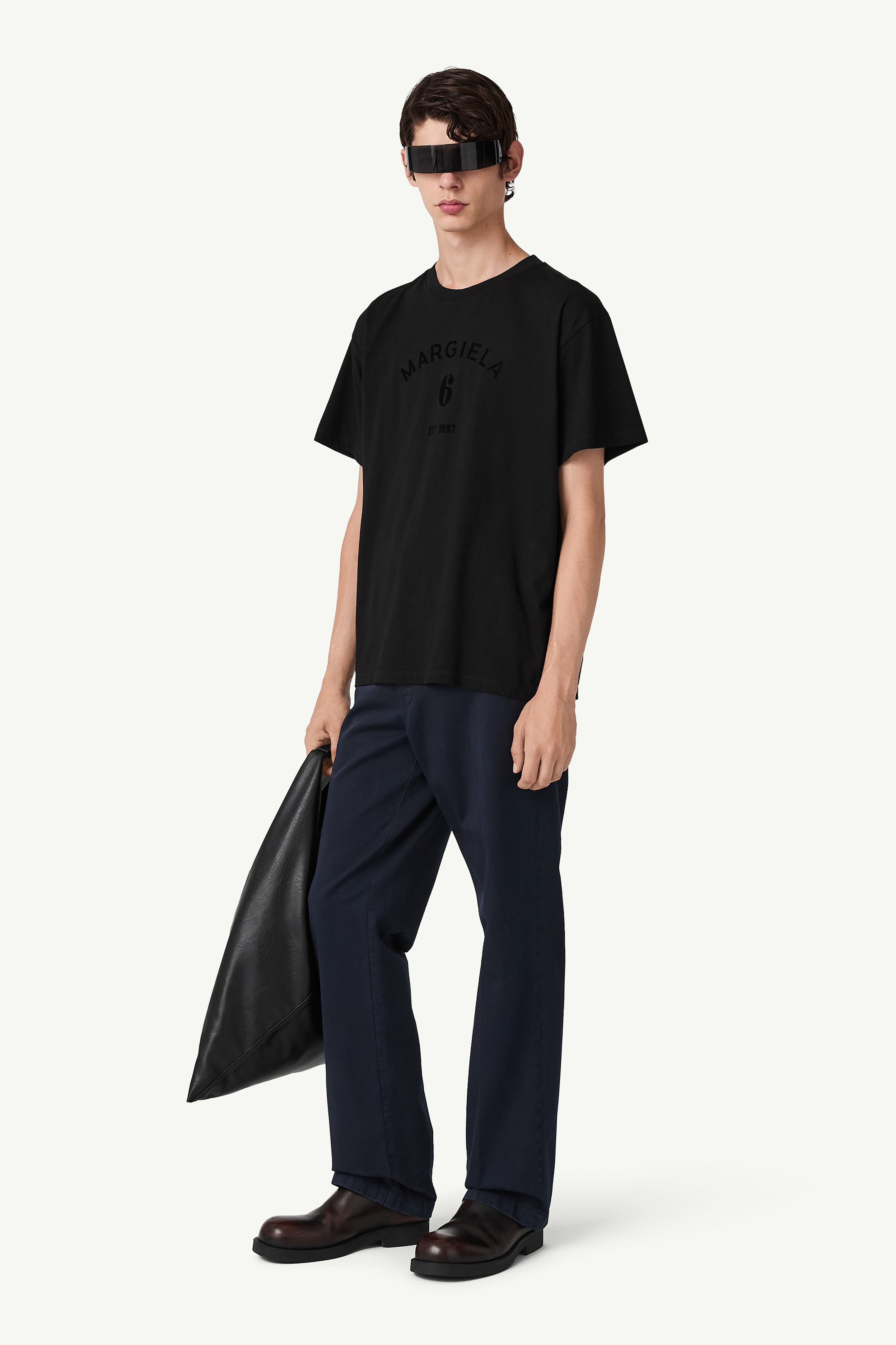 Black Mannequin Print T-Shirt | MM6 Official
