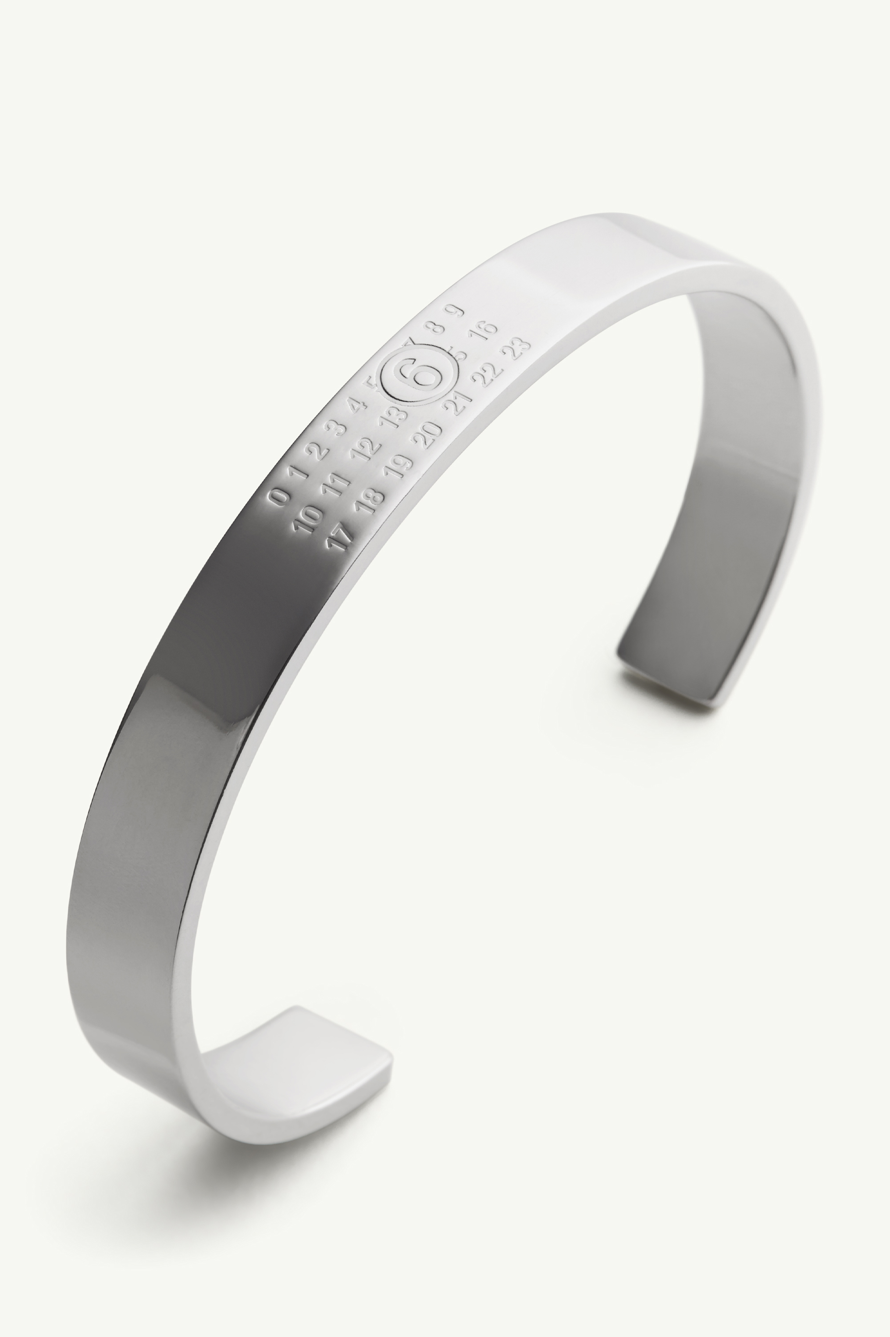 Numeric Minimal Signature Cuff Bracelet