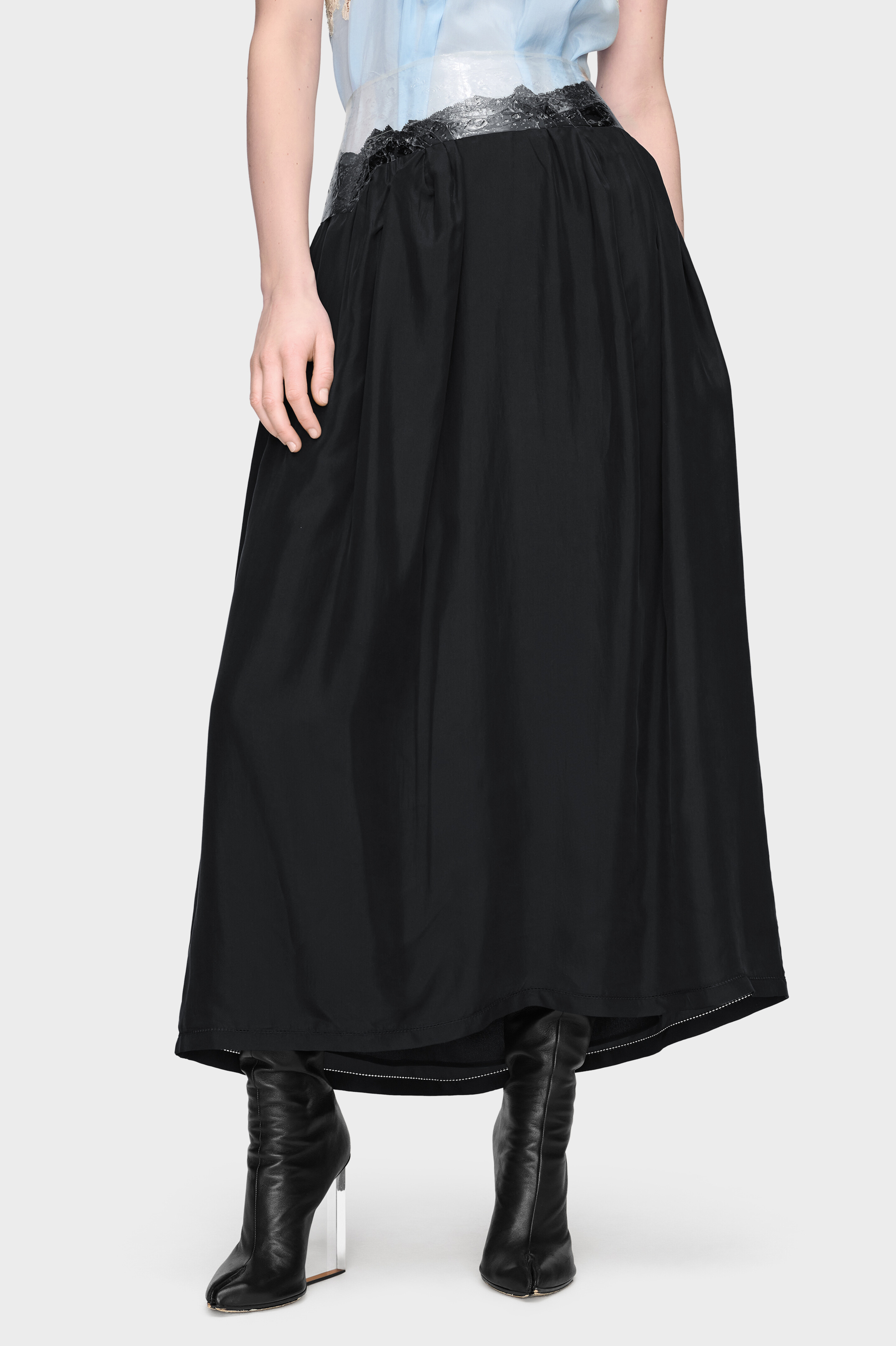 Taped Midi Skirt