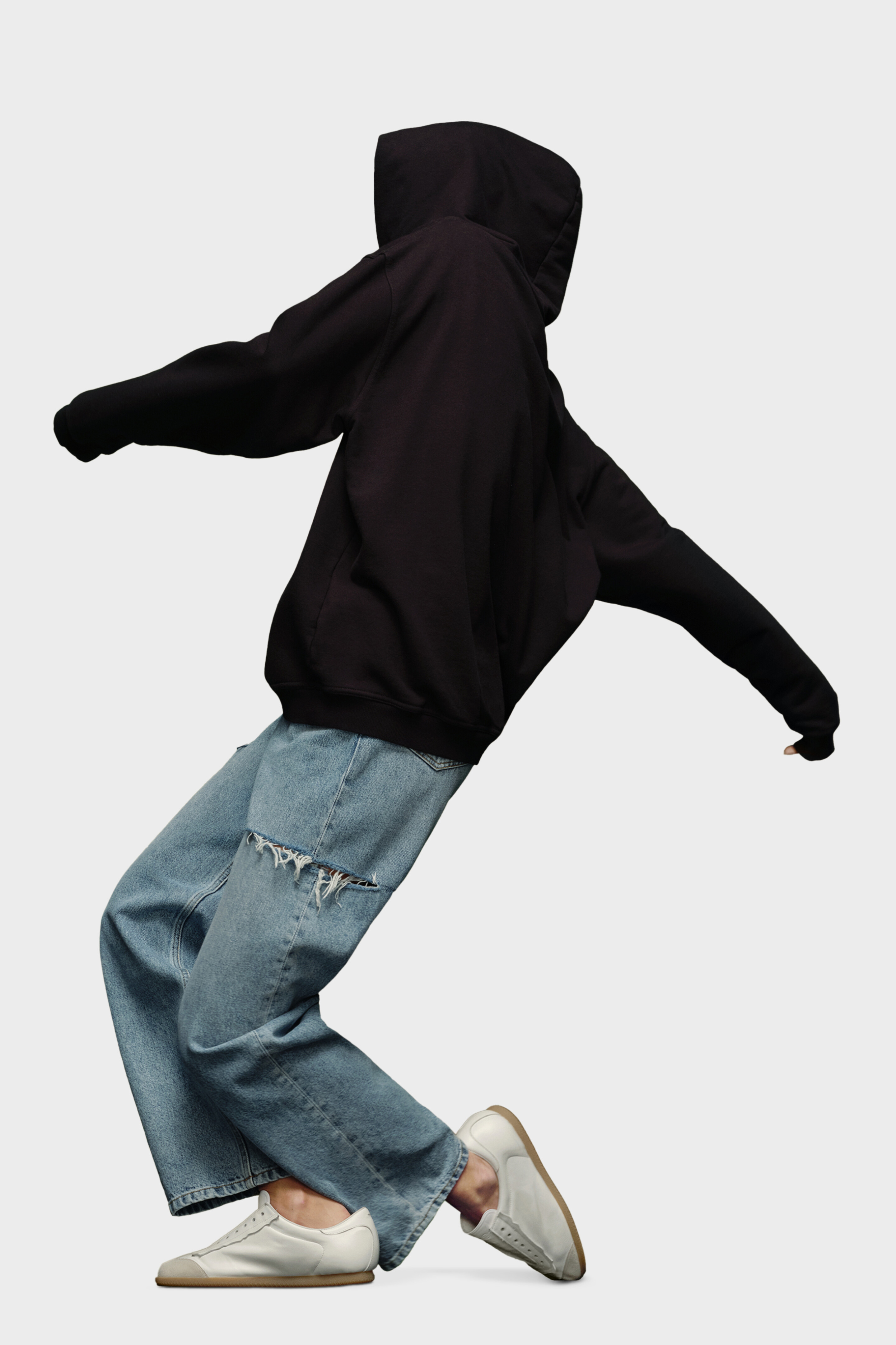 Black Cotton Hooded Sweatshirt | Maison Margiela