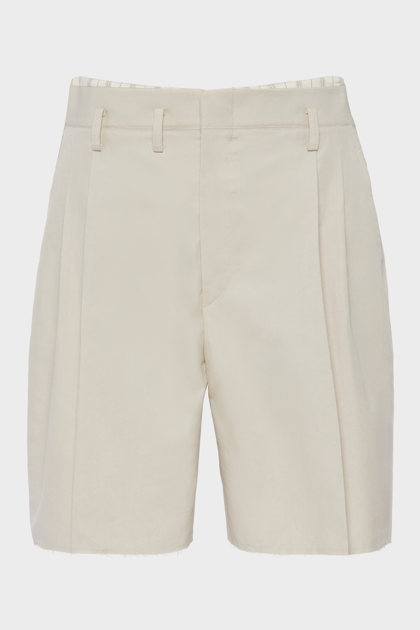 Beige Cotton silk shorts | Maison Margiela Official