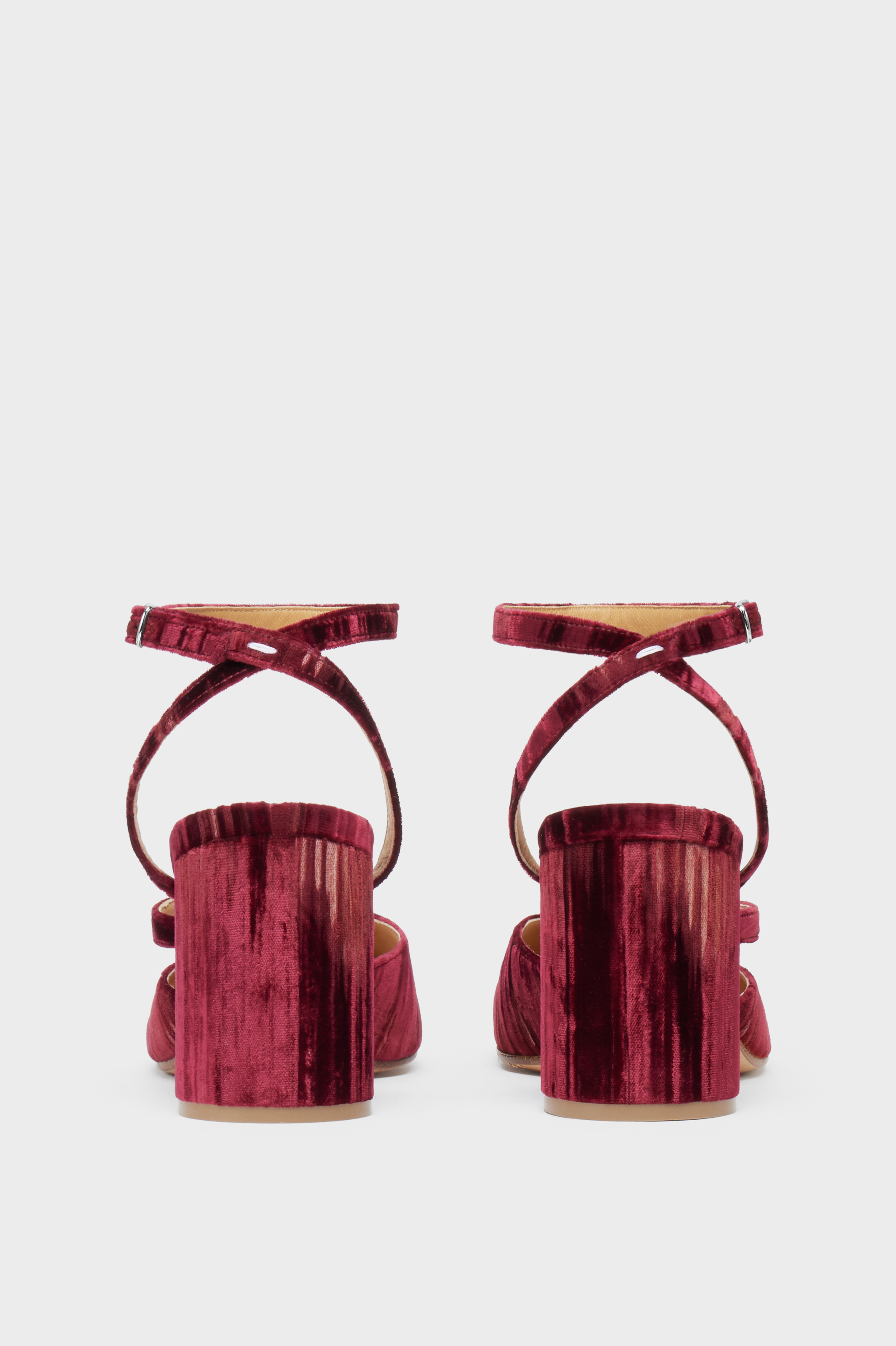 Women's Red Viscose Tabi Sandal Pump | Maison Margiela