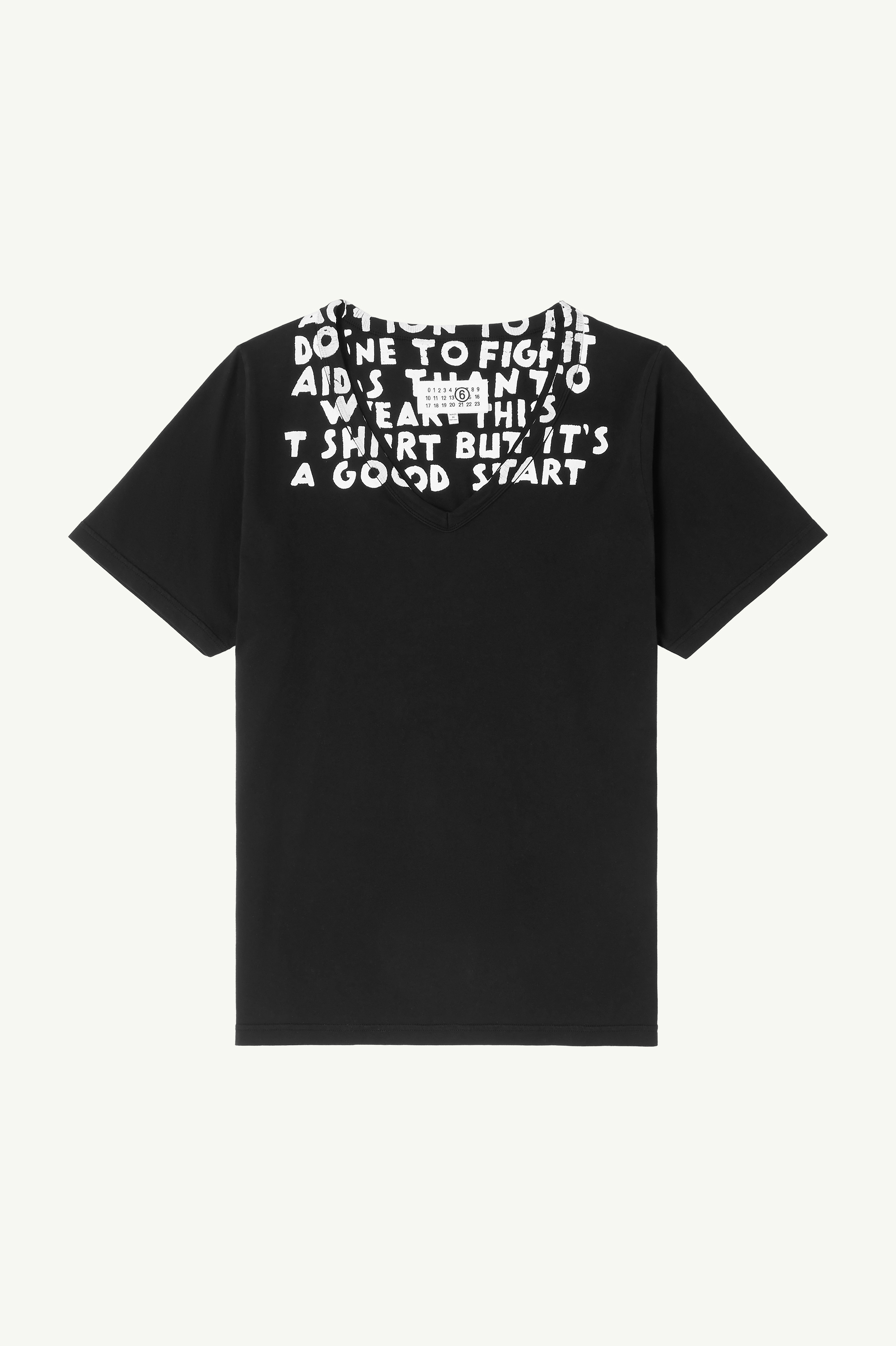 Black SIDA print T-shirt | MM6 Official