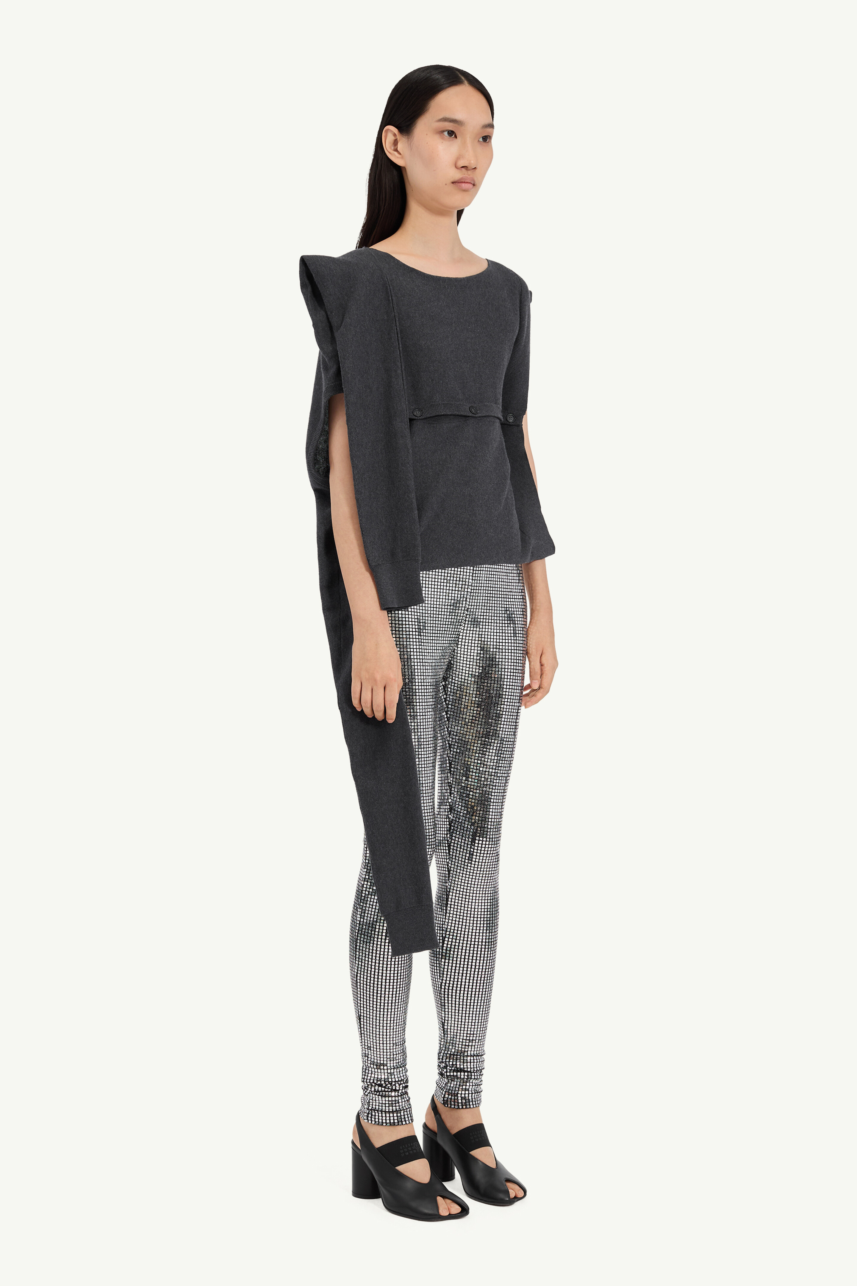 Convertible Sideways Knit Top