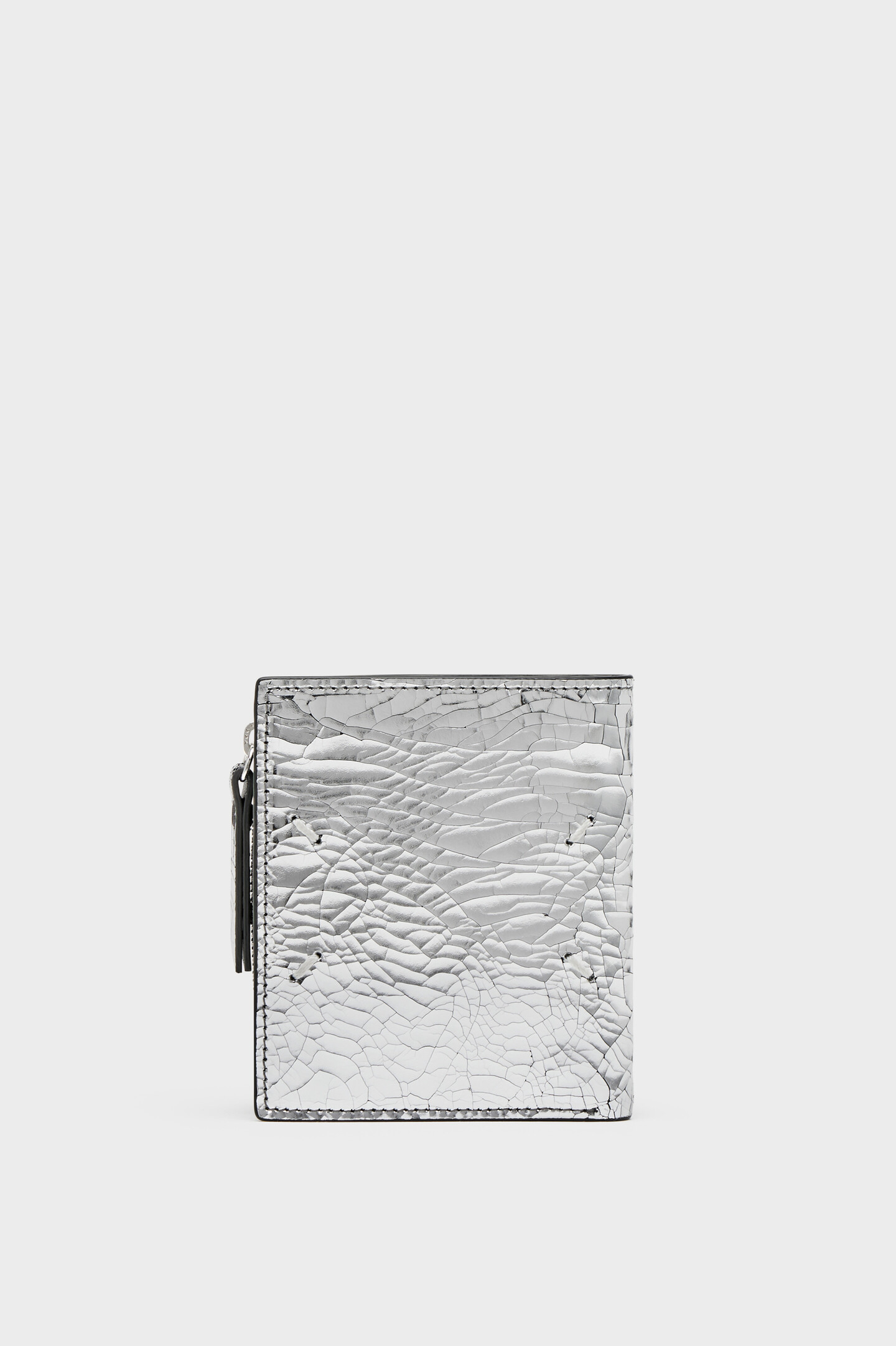 Silver Broken mirror flap wallet | Maison Margiela Official