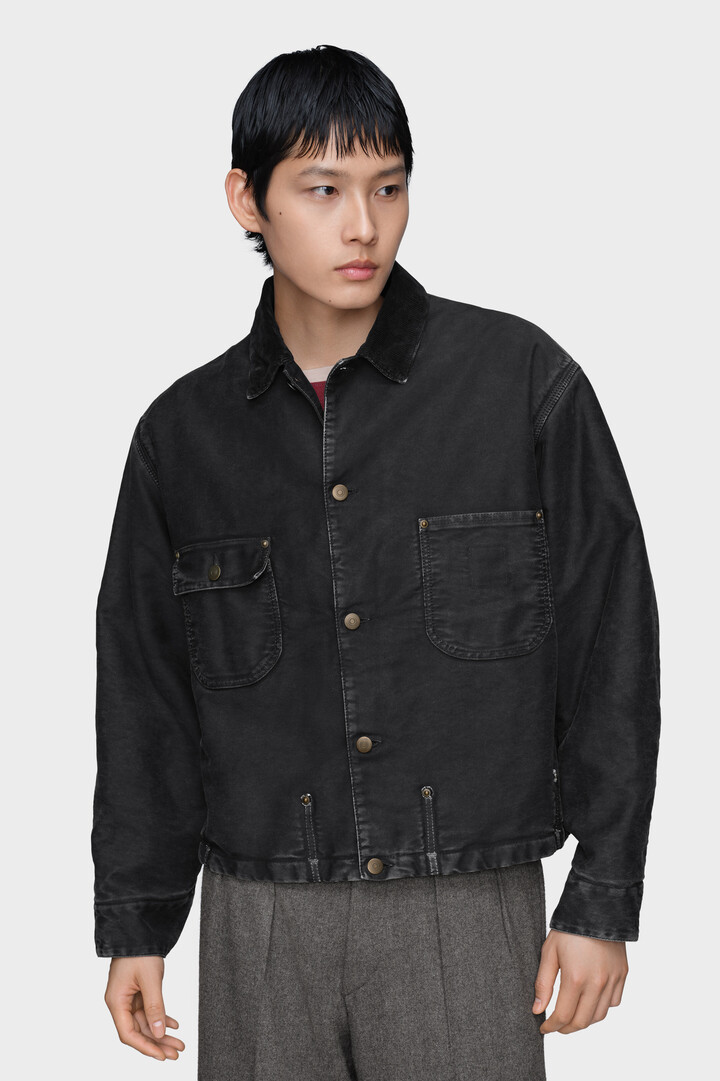Men's Black Cotton Sports Jacket | Maison Margiela
