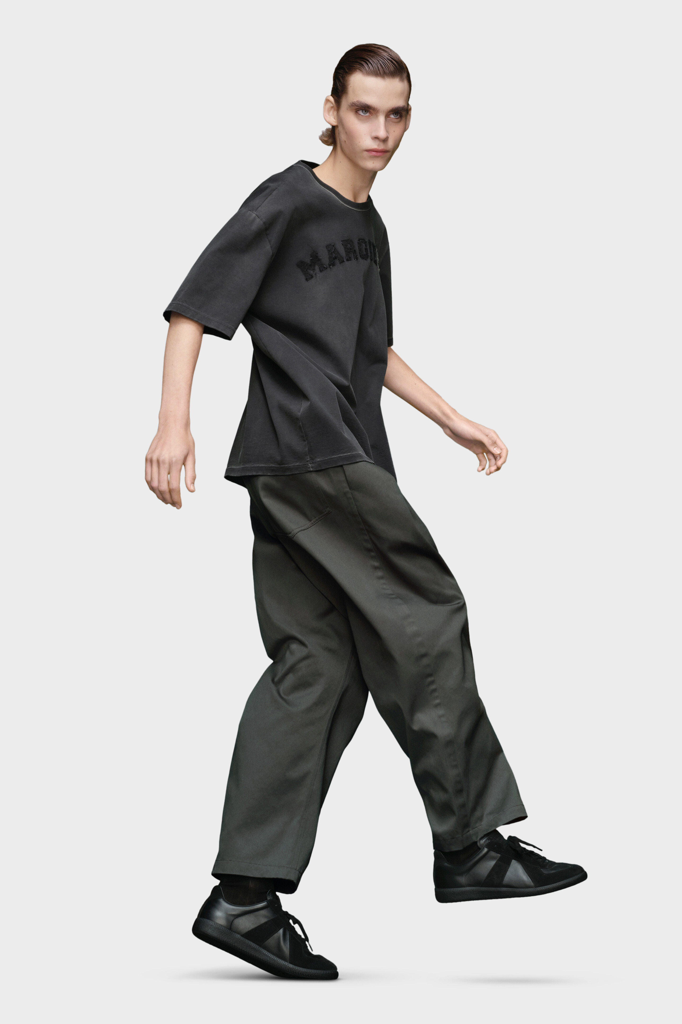 Black Jersey Relaxed Fit T-Shirt | Maison Margiela