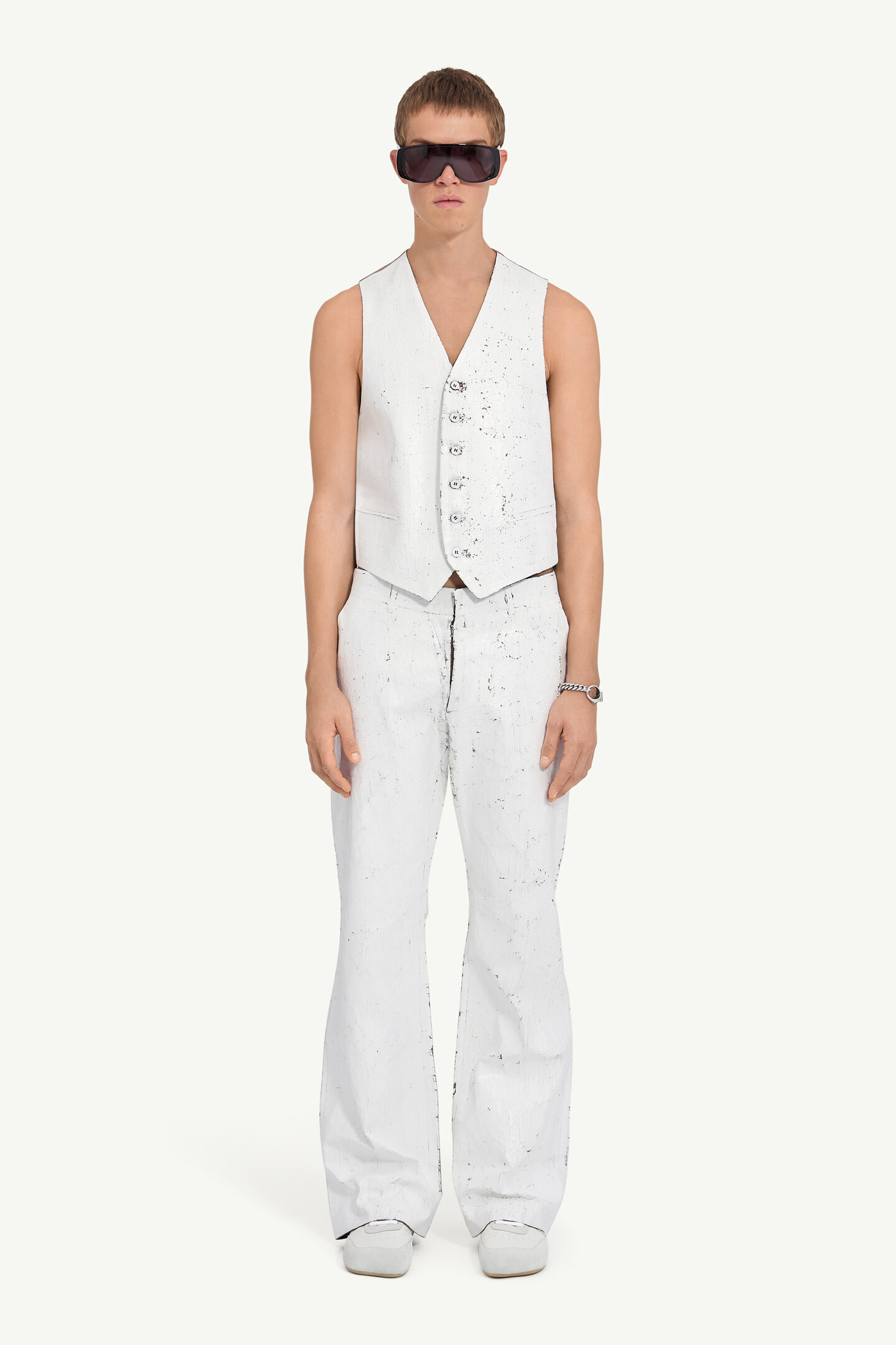 パンツ MURRAL 23SS Melt trousers (White) size1 MURRAL 23SS Melt trousers (White) size1