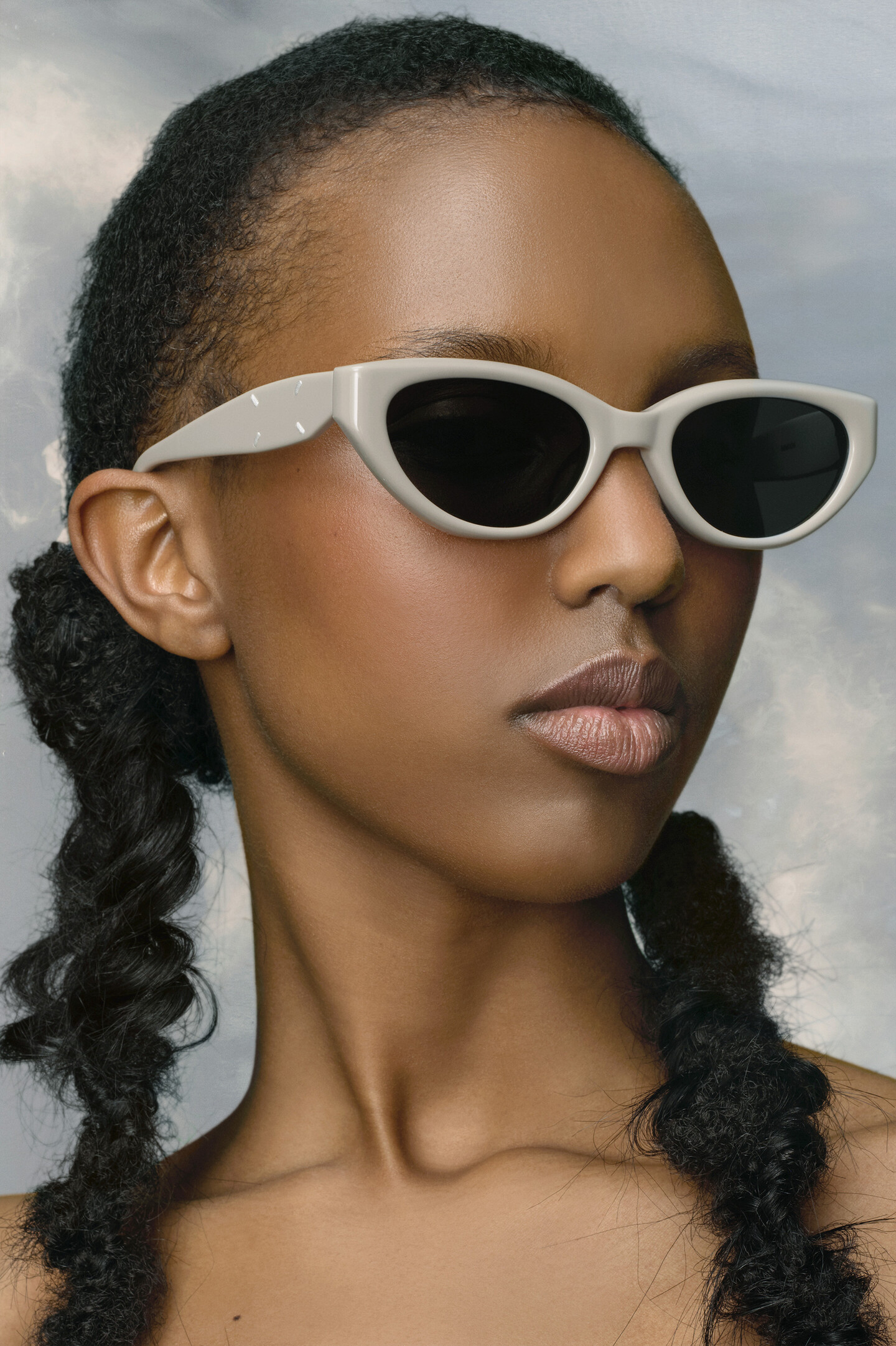 小物 Maison Margiela x GENTLE MONSTER MM108 Black Cat-Eye Sunglasses x Gentle Monster | Maison Margiela