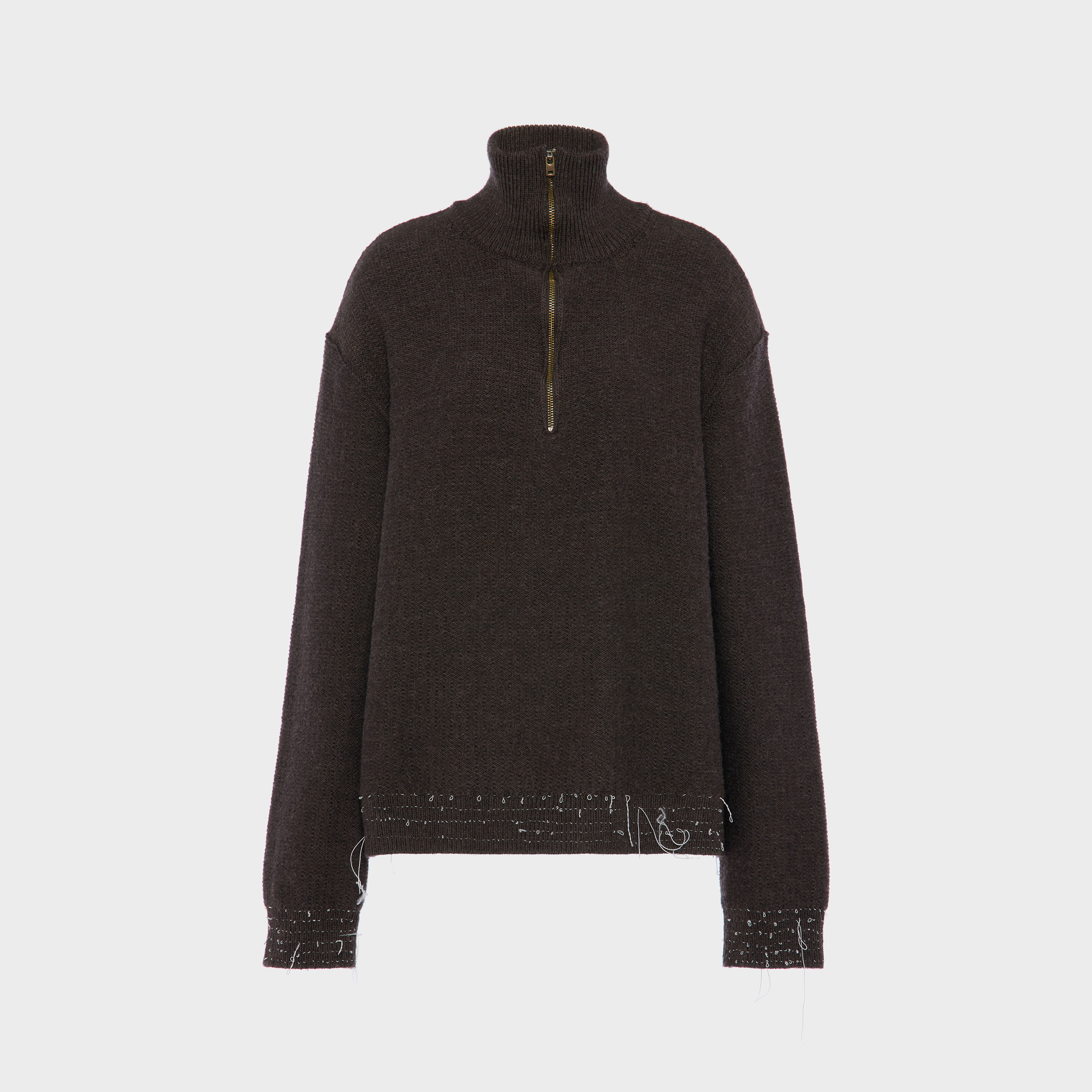 Wool quarter-zip sweater