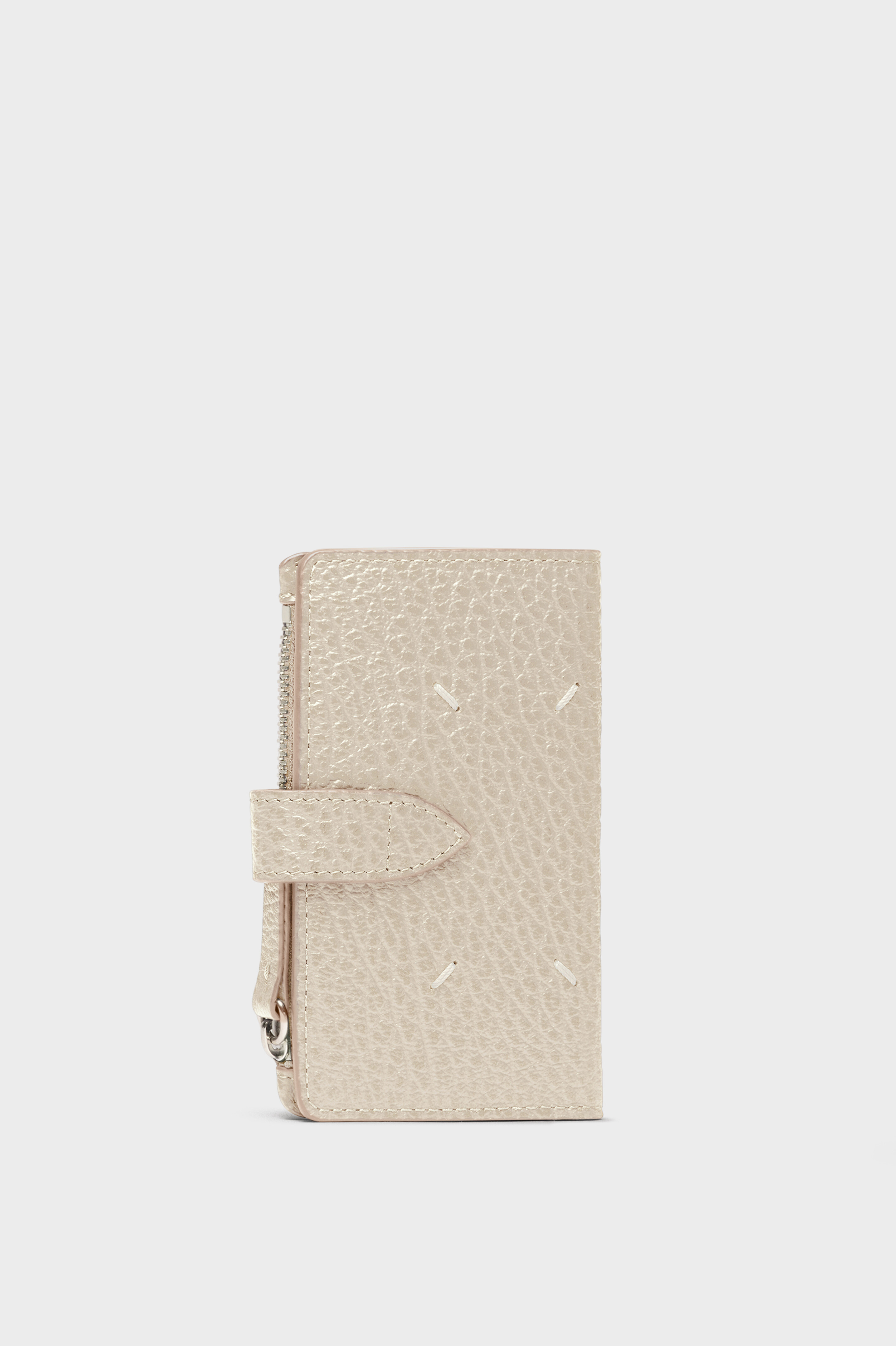 Four stitches zip wallet