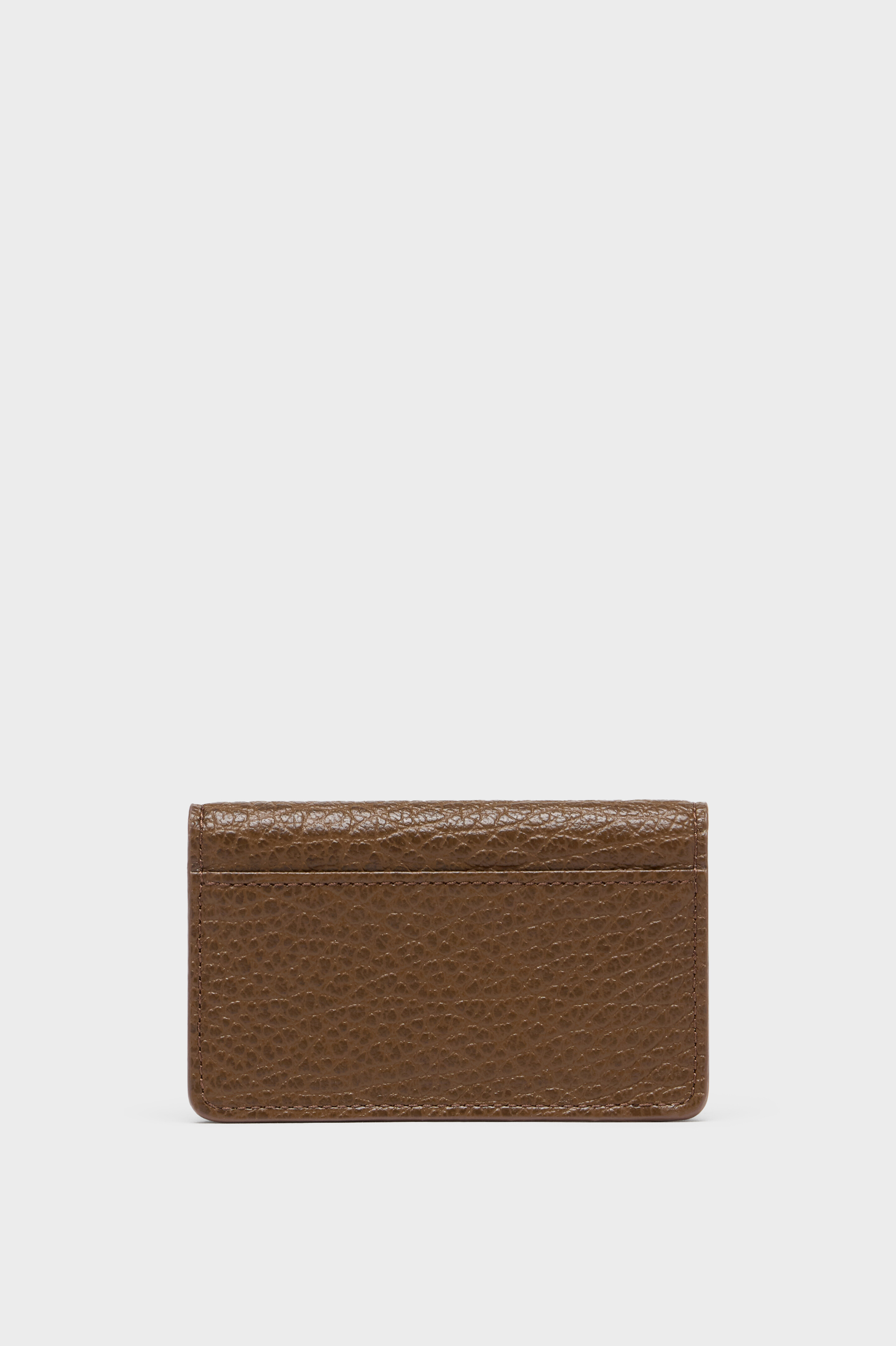Brown Four stitches card holder | Maison Margiela Official