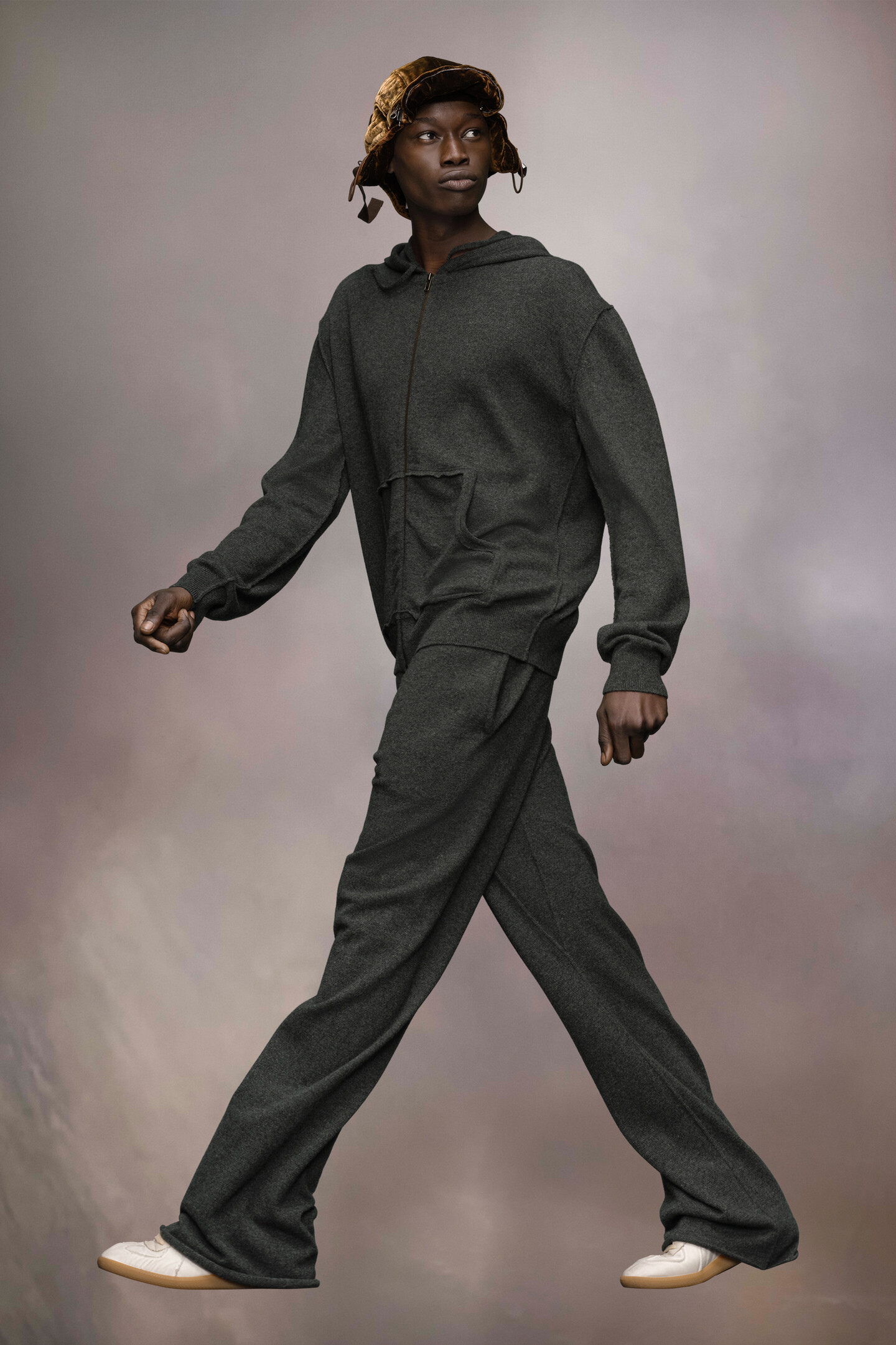 Décortiqué cashmere knit hoodie | Maison Margiela