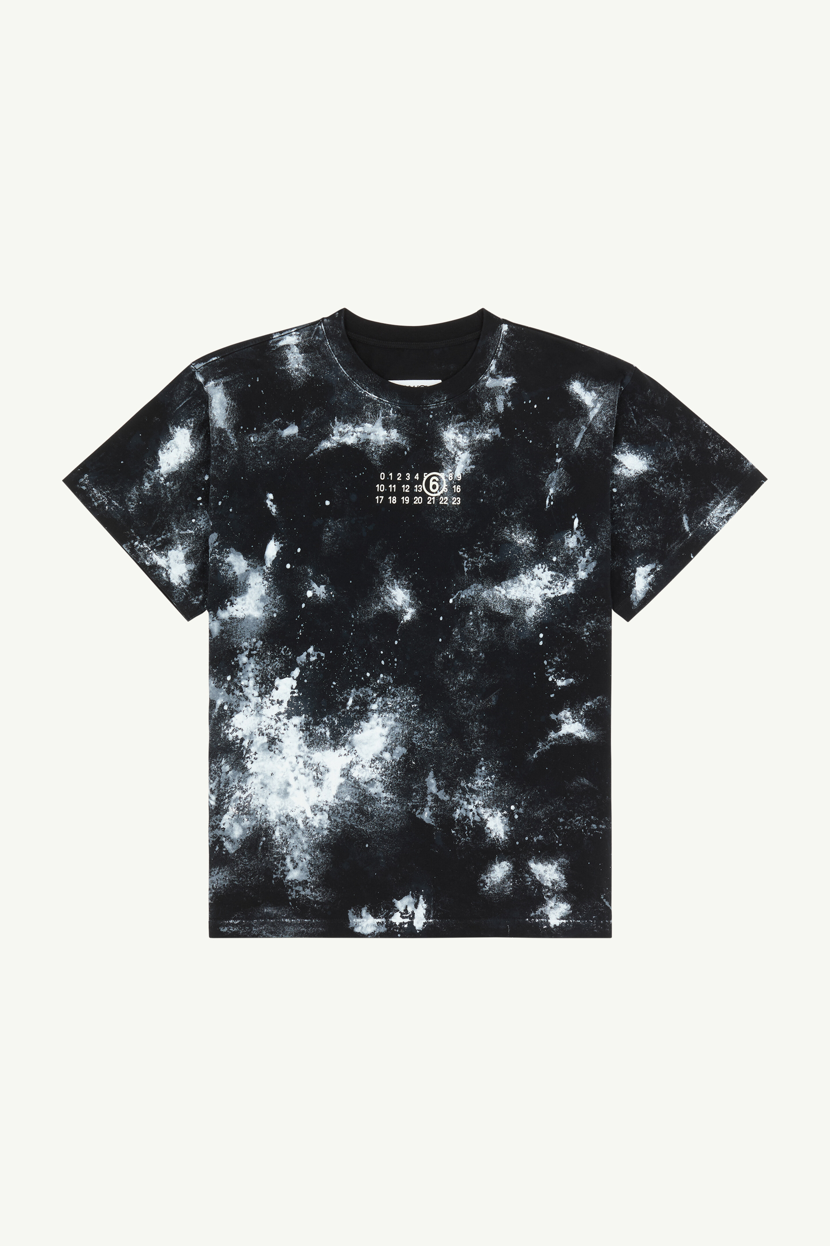 Black Paint Jersey T-Shirt | MM6 Official