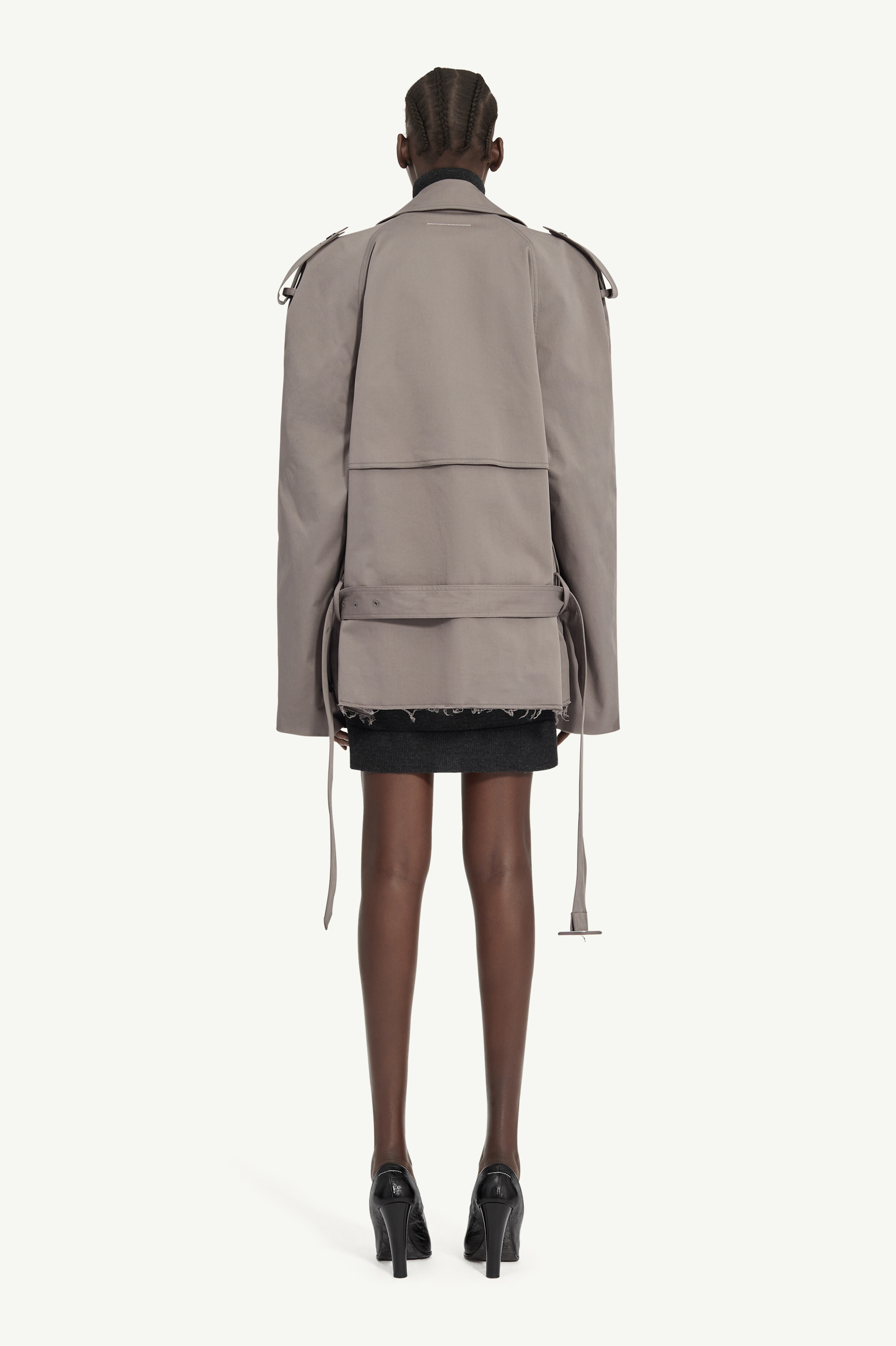 クロップド トレンチコート