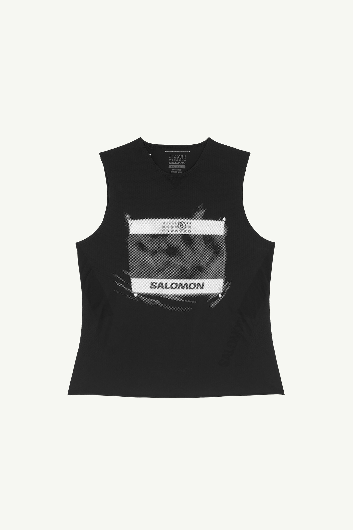 Black Nylon Seamless Crewneck Top | Maison Margiela