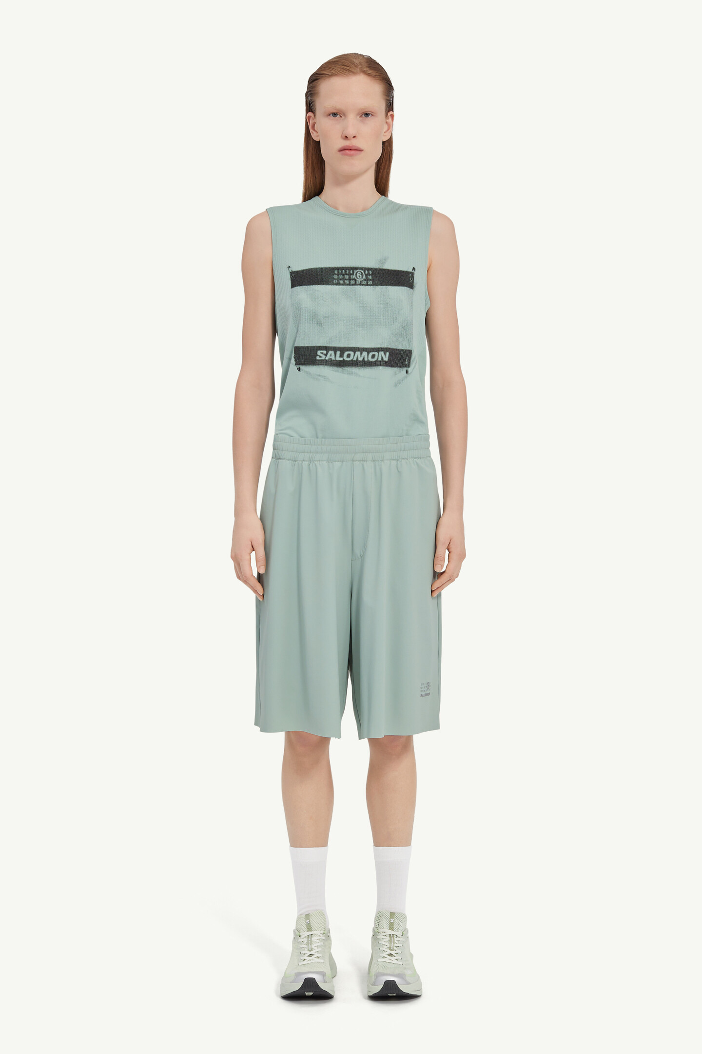 Blue Elasticated Shorts MM6 x Salomon | MM6