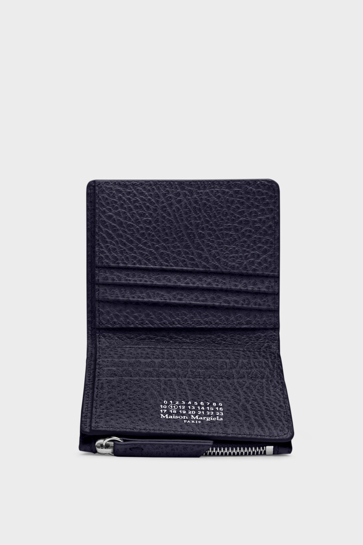 Maison Margiela グレイニー レザー ジップ ウォレット Maison Margiela - 4ステッチ ジップウォレット | River