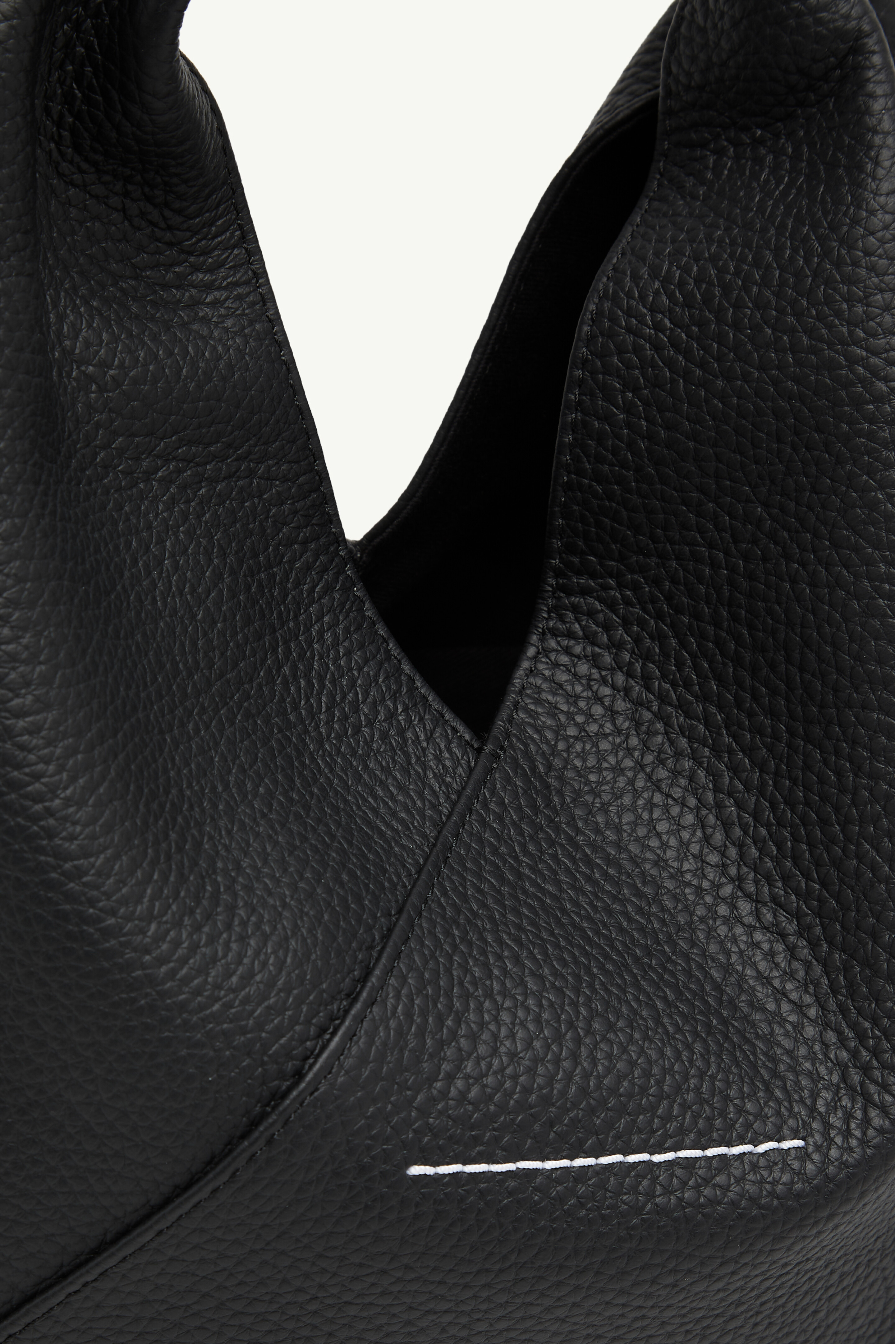 Black Leather Japanese Bag Mini | MM6