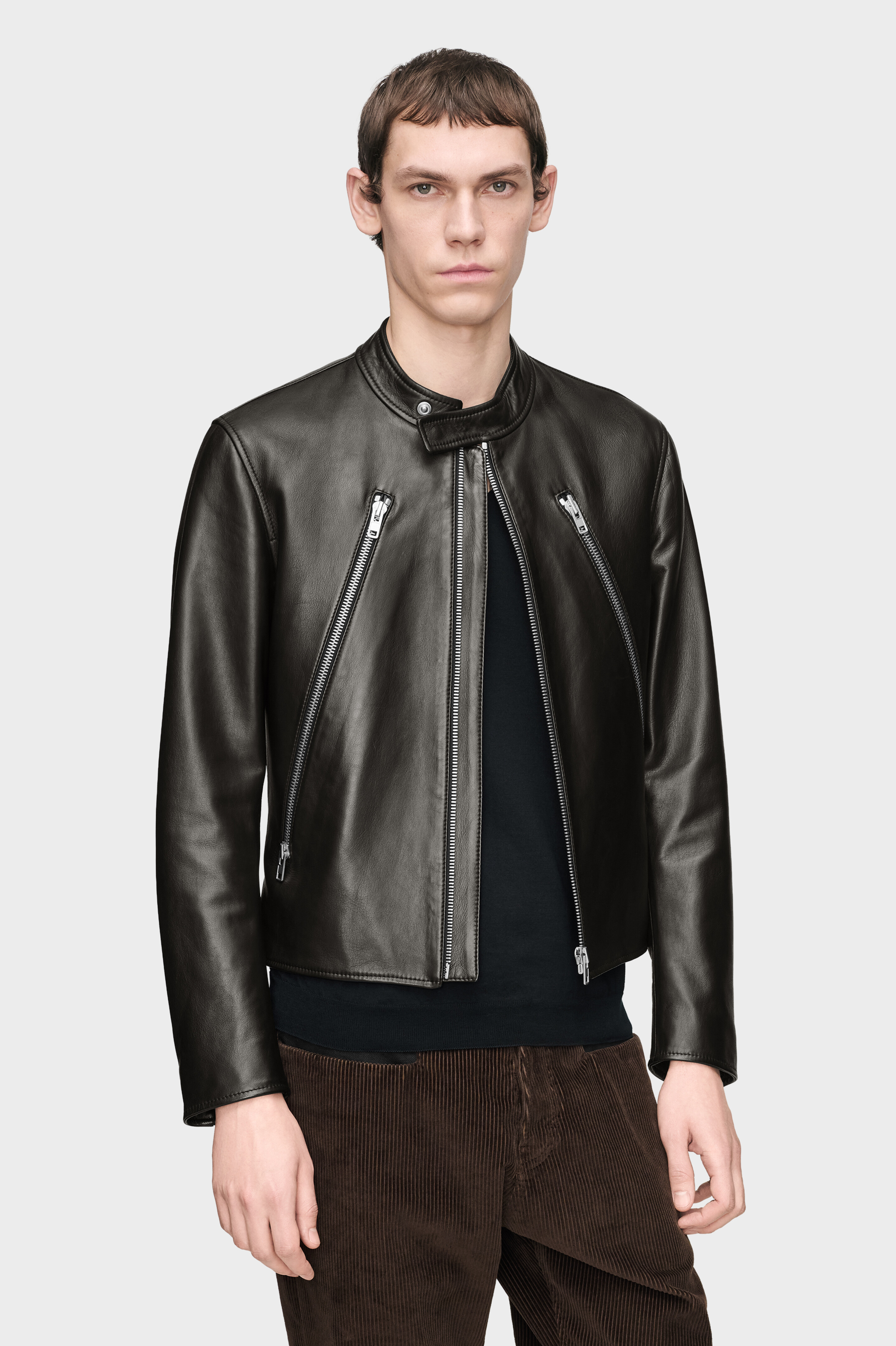 Leather jacket Black | Maison Margiela Official
