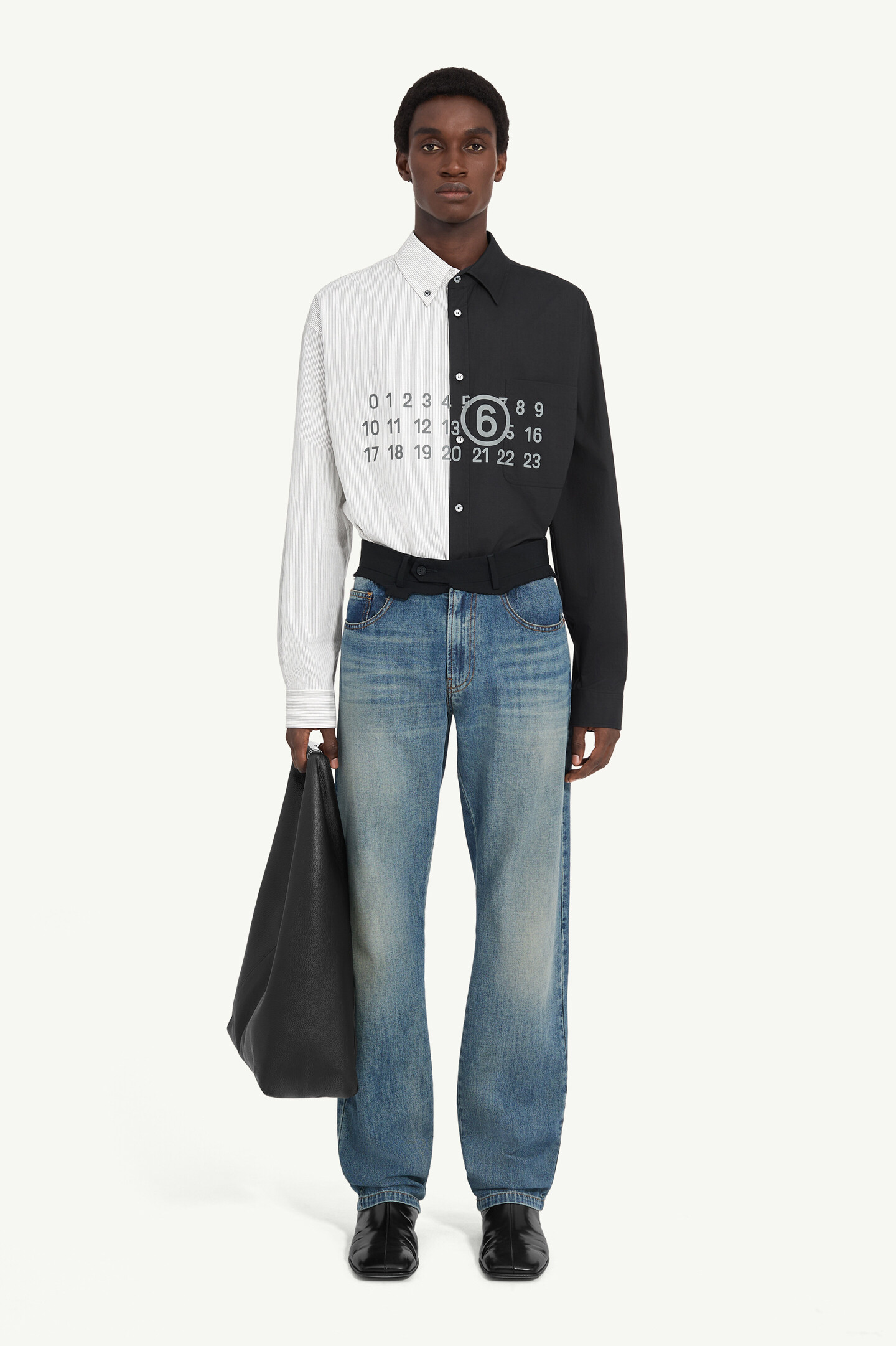 Blue Replaced waist jeans | MM6 Official