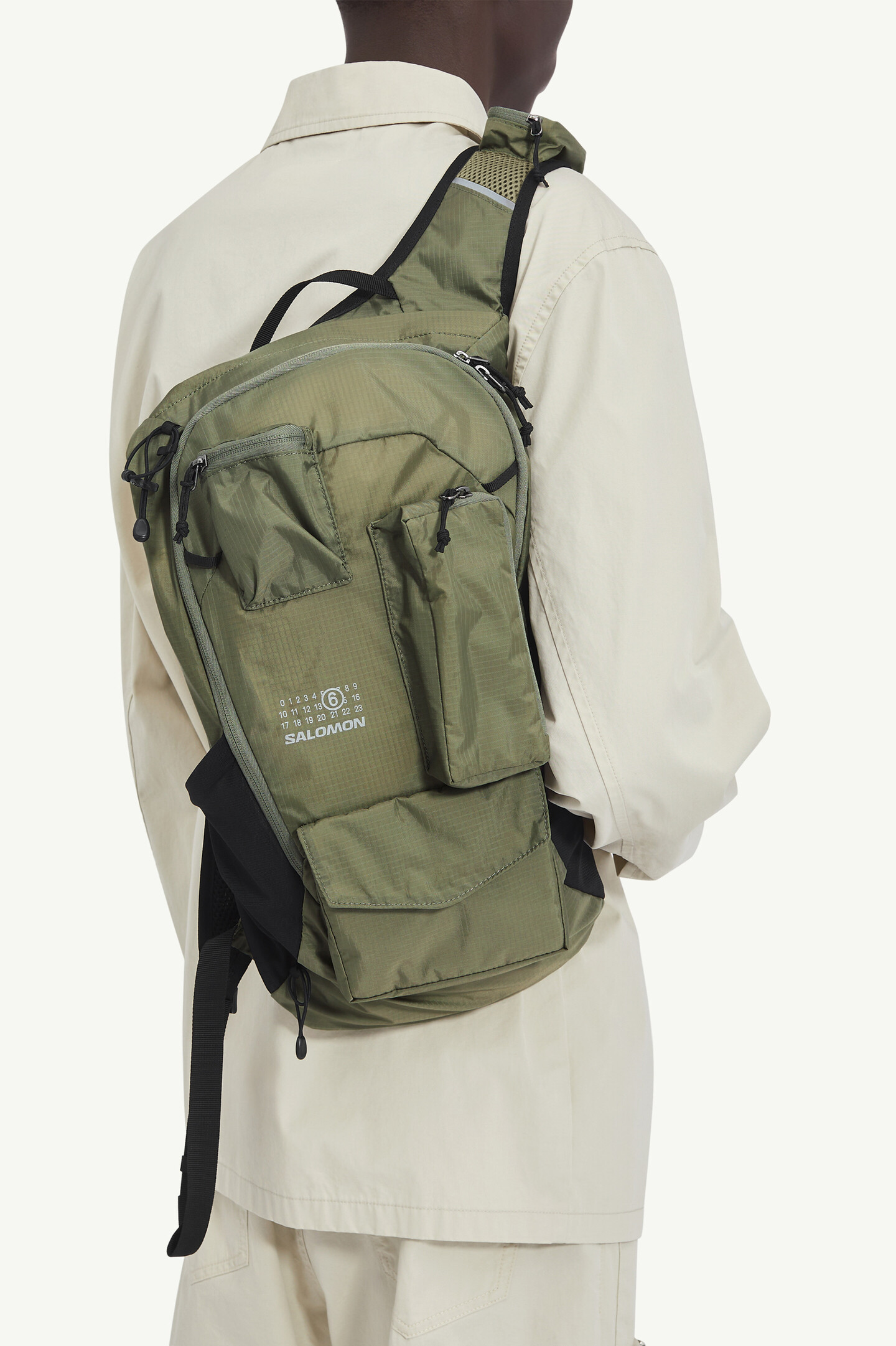 MM6 x Salomon Numeric ナイロンバックパック Green Nylon Backpack MM6 x Salomon | MM6