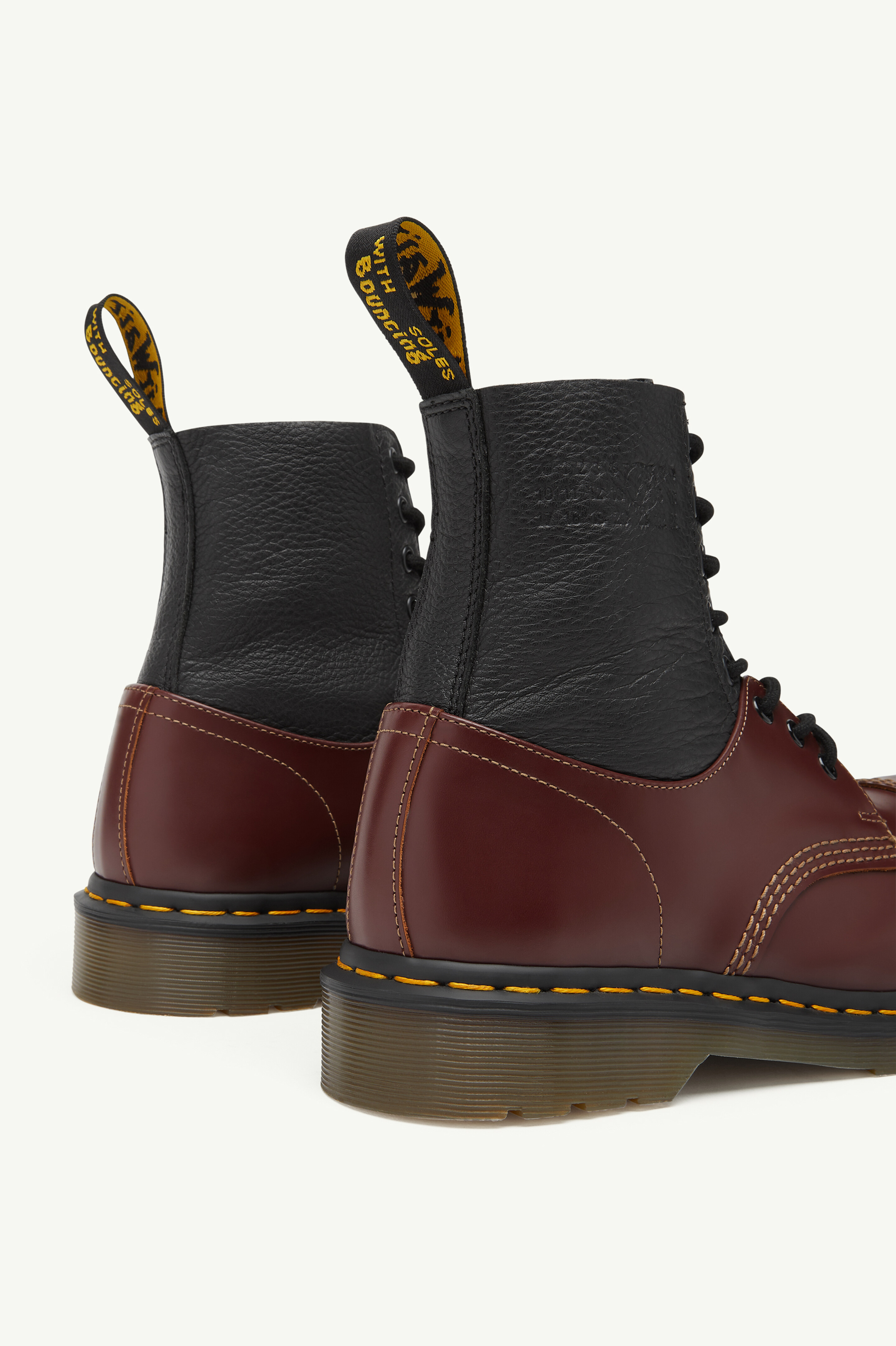 Black & Red Women's Combat Boot - MM6 x Dr. Martens | Maison