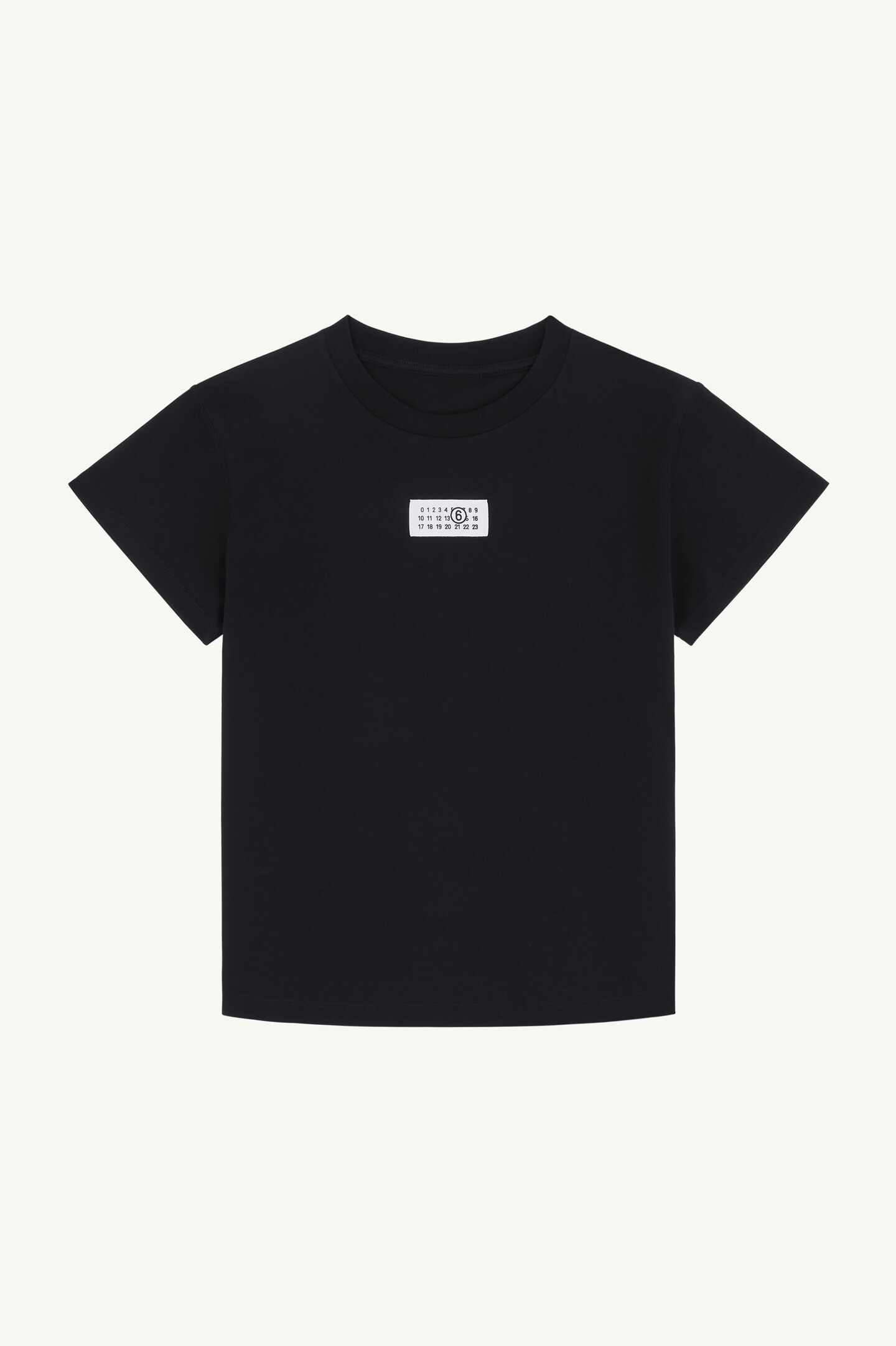 Black Numeric cotton T-shirt | MM6 Official