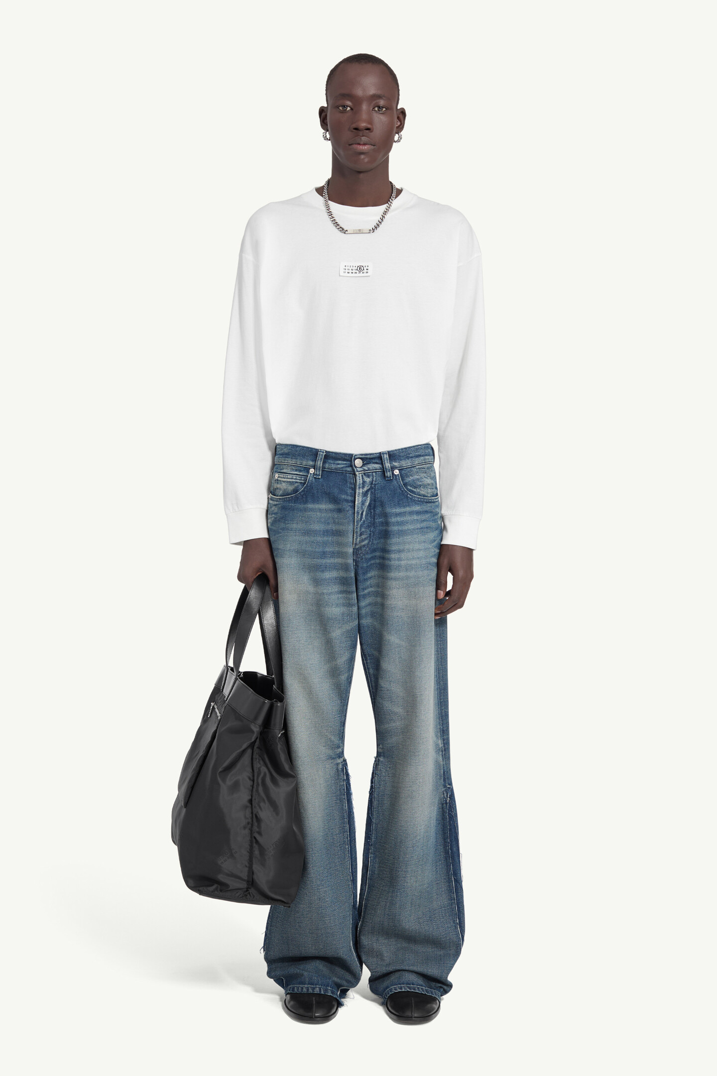 Blue Flared jeans | MM6 Official