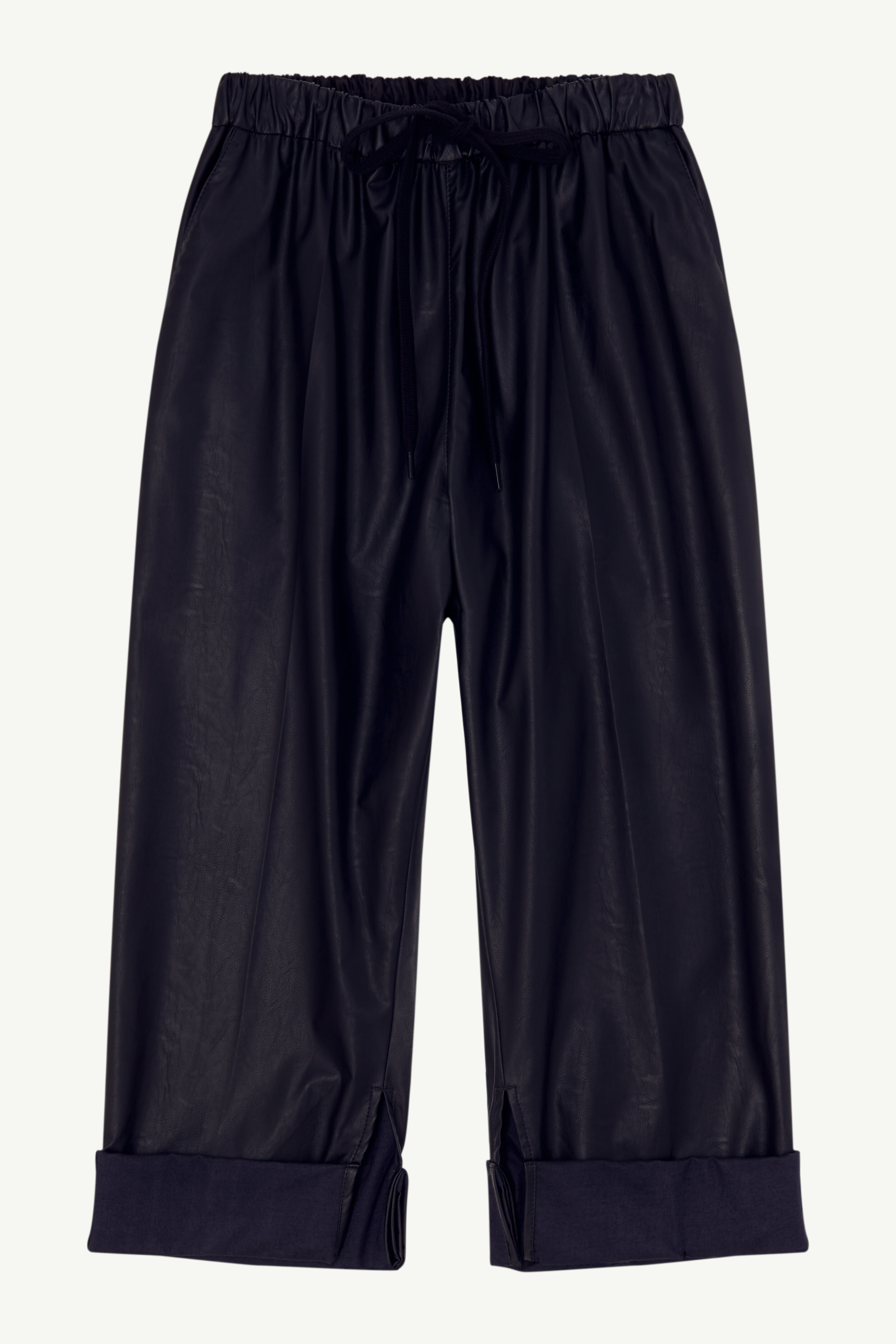 【MODEモード】Maison Martin Margielaレザーパンツ Faux Leather Cropped Pants | Maison Margiela