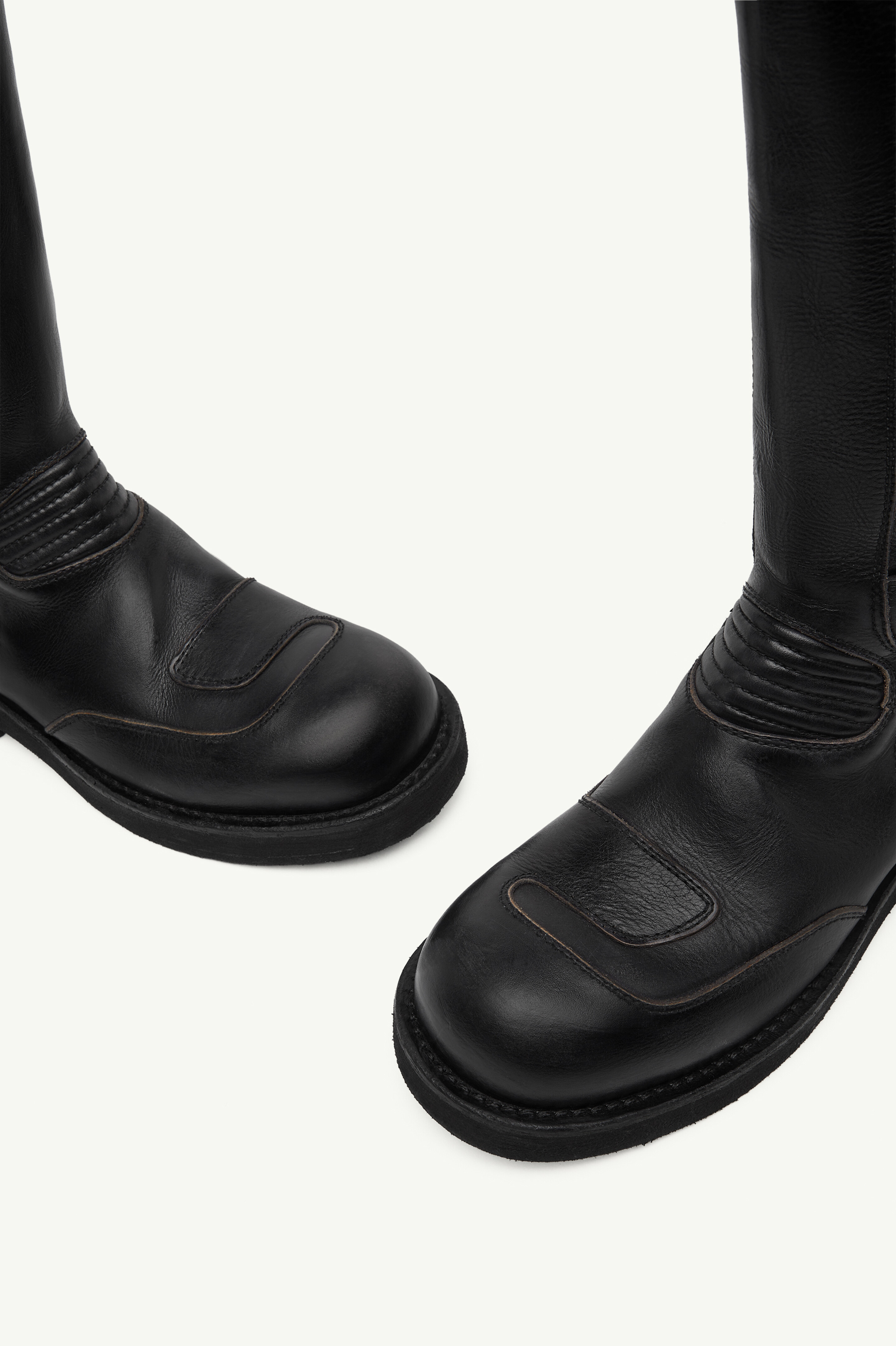 Men's Calf Leather Biker Boots MM6