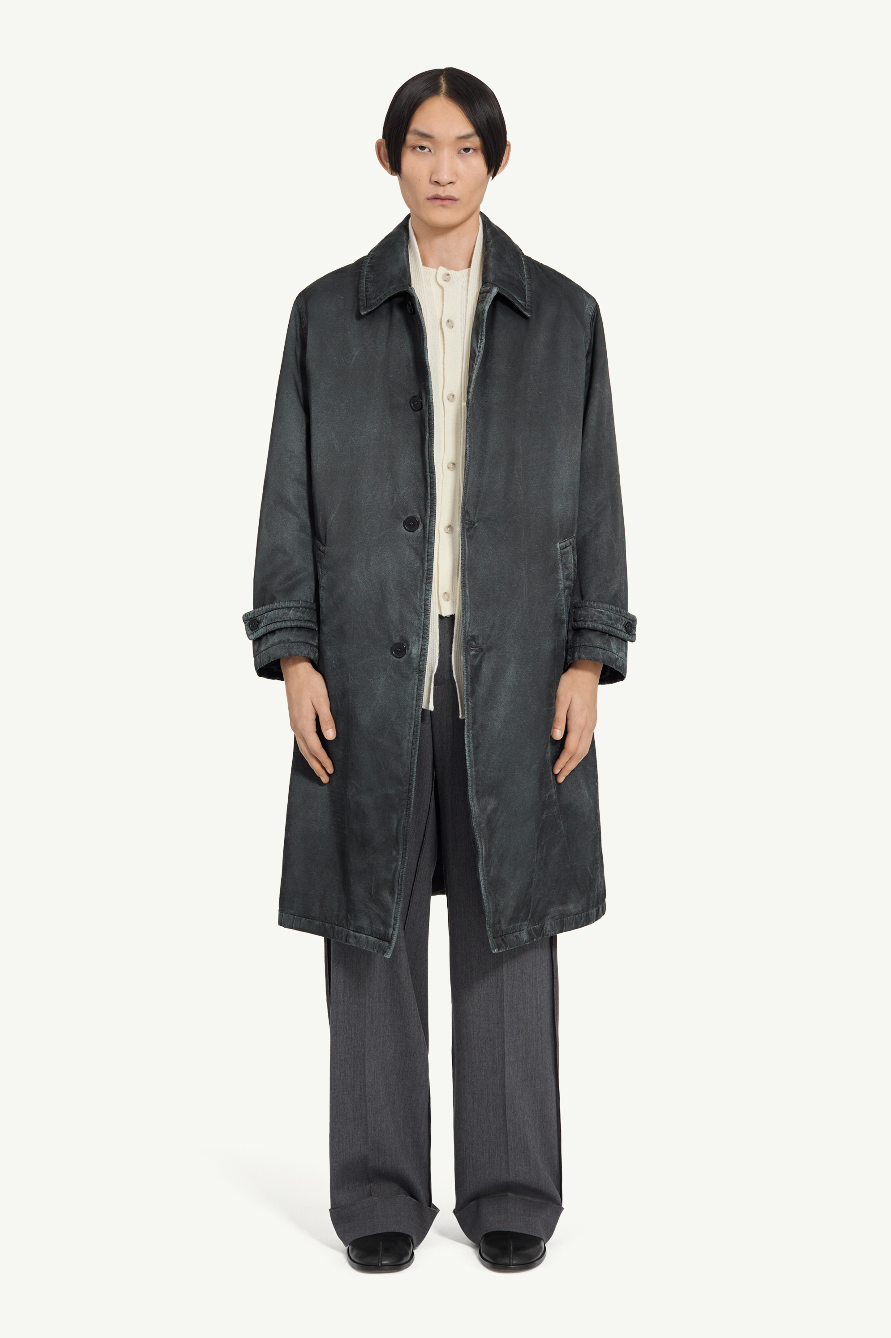 ウォッシュド コットンコート