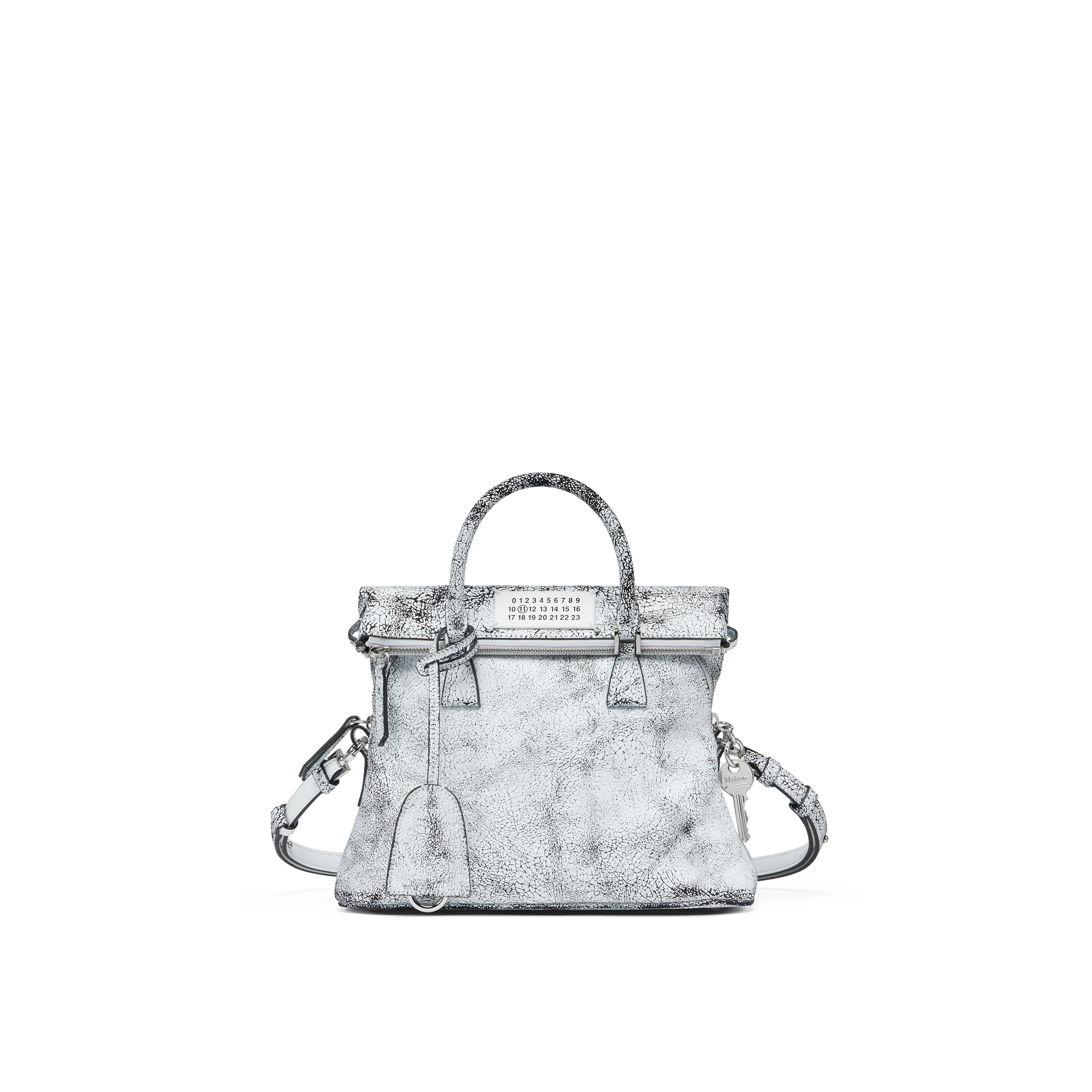 White Leather 5AC Crossbody Bag Loved To Death Mini