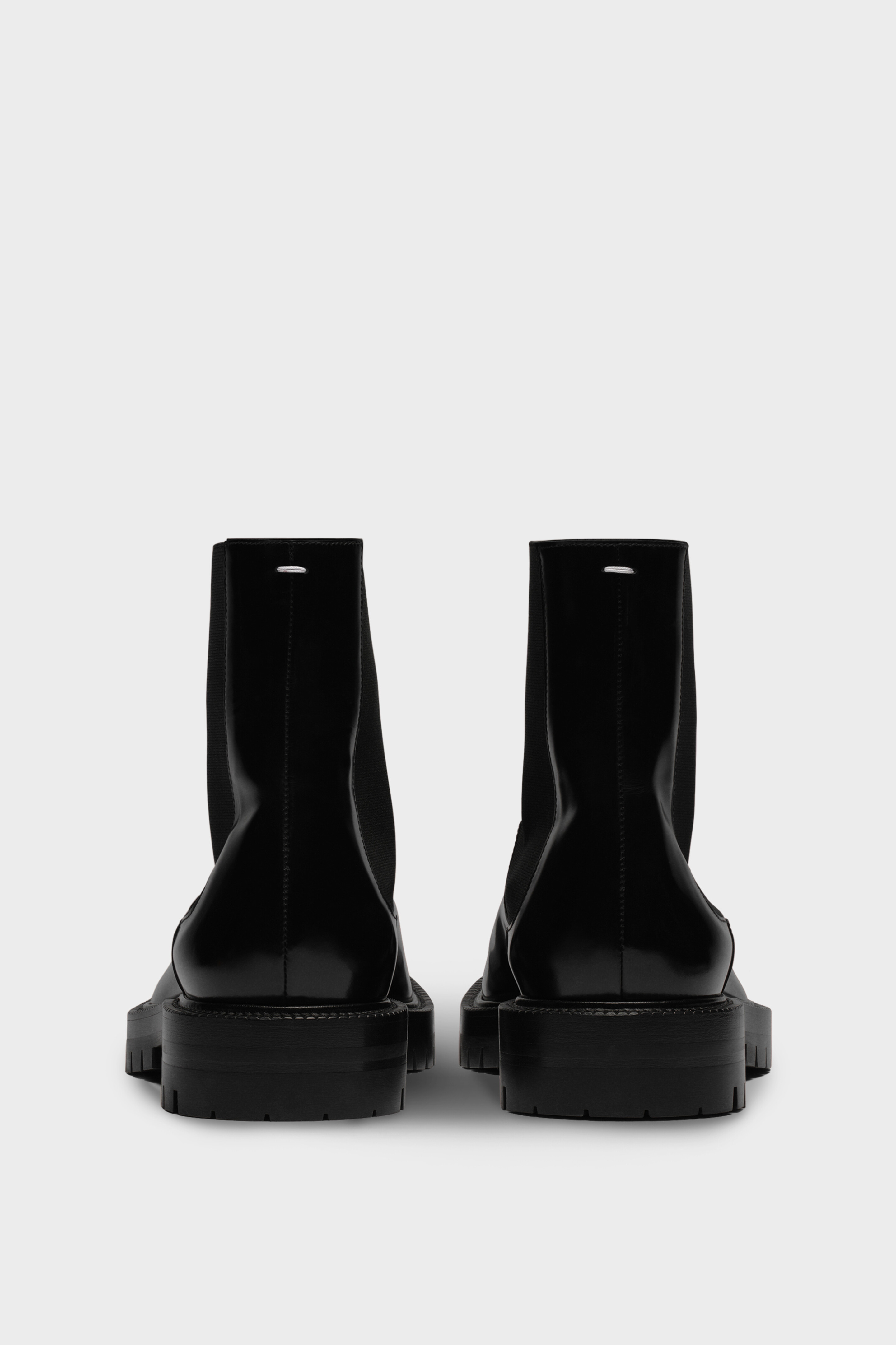 Women's Black Leather Tabi Chelsea Boot | Maison Margiela