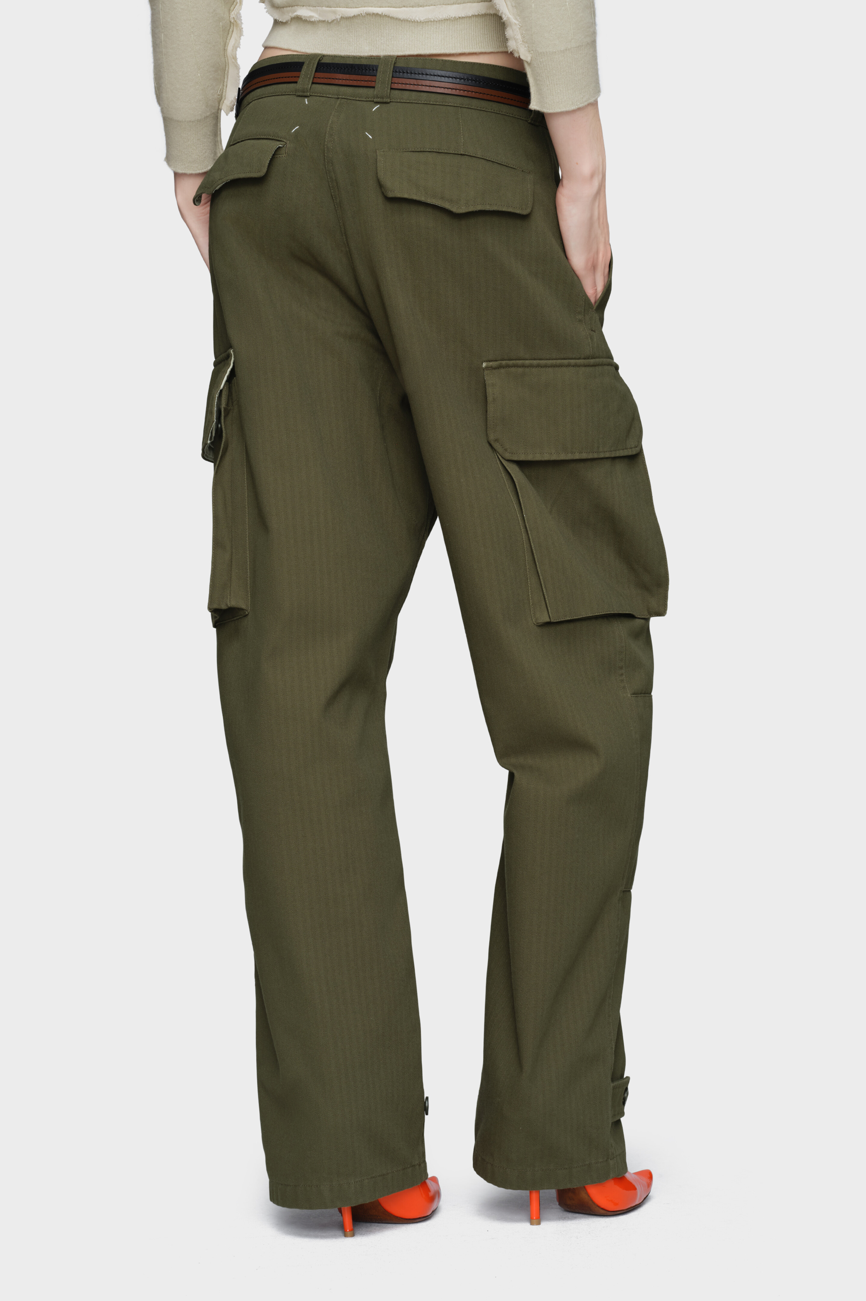 Women's Green Utility Trousers | Maison Margiela