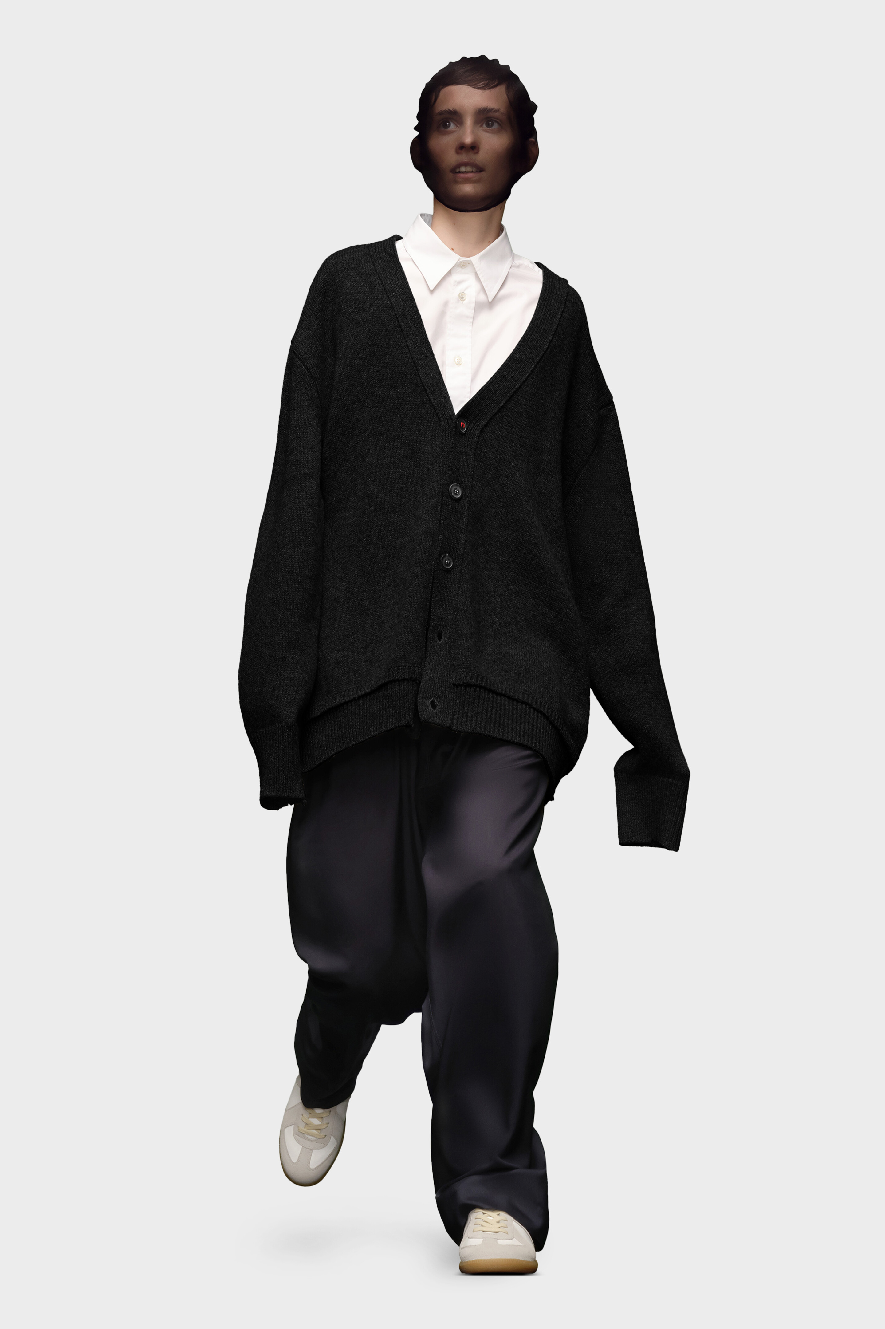 エルボーパッチカーディガン