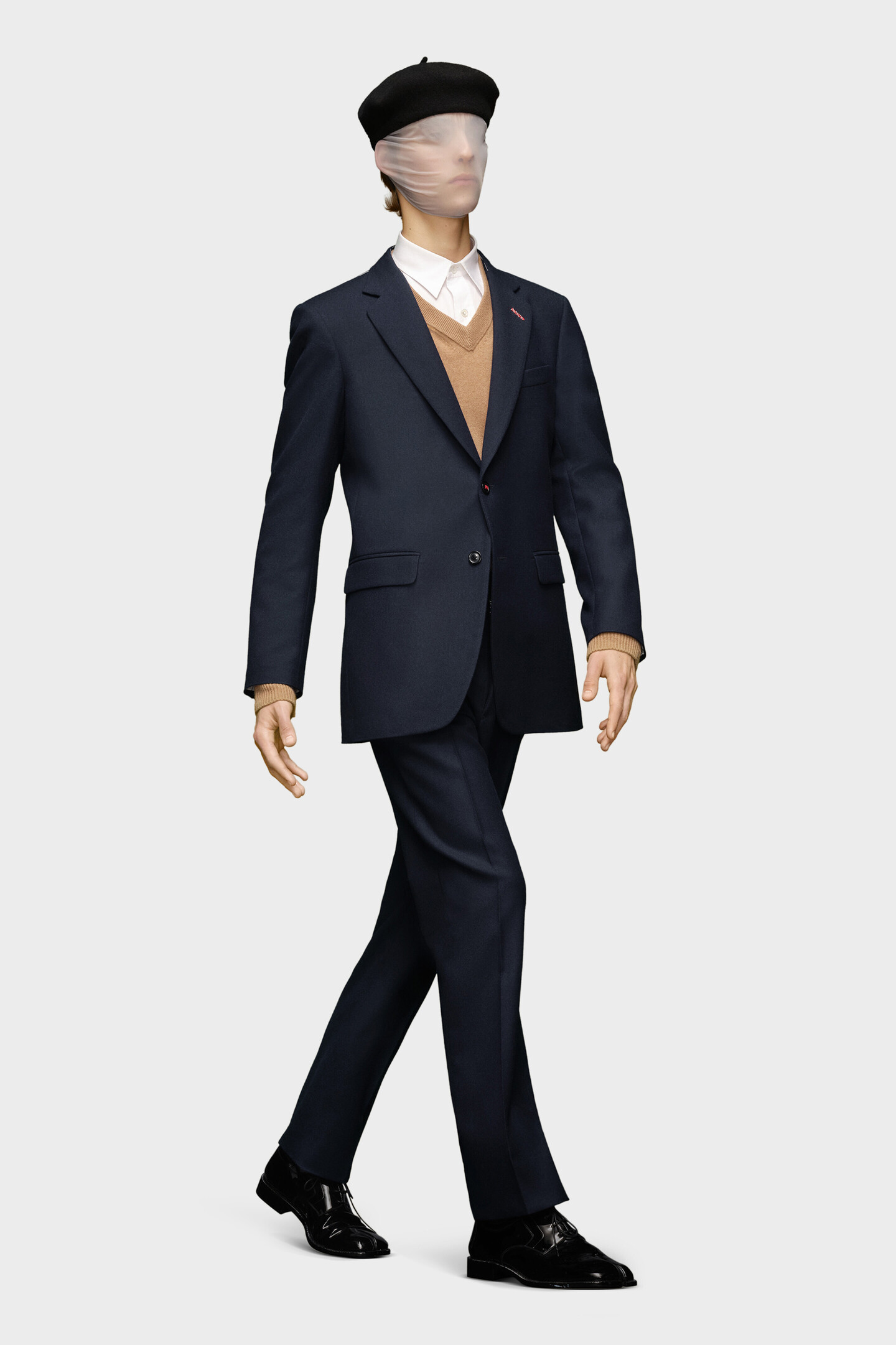 Blue Wool Blazer Single-Breasted | Maison Margiela