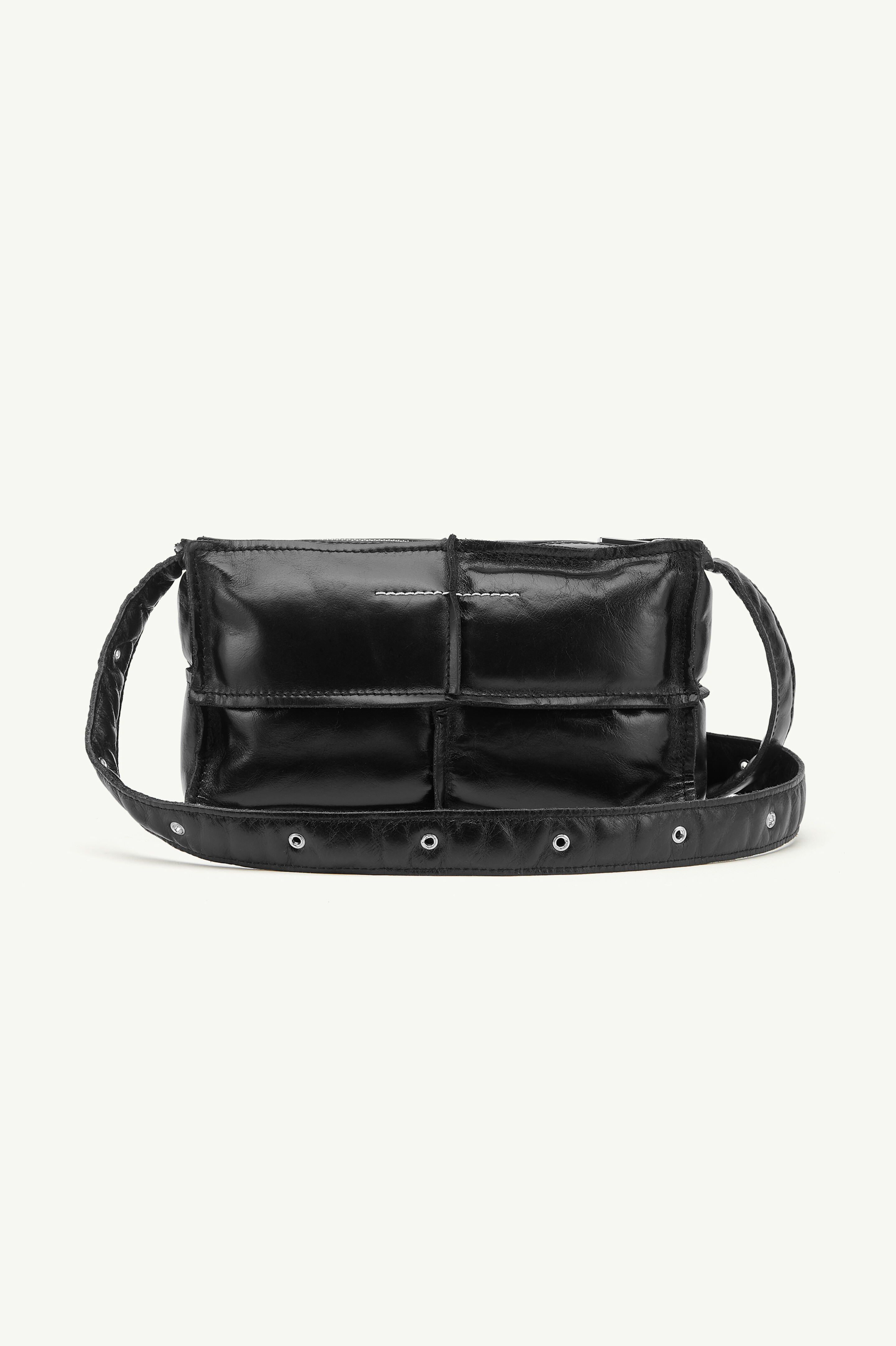 Black Numeric top handle mini | MM6 Official