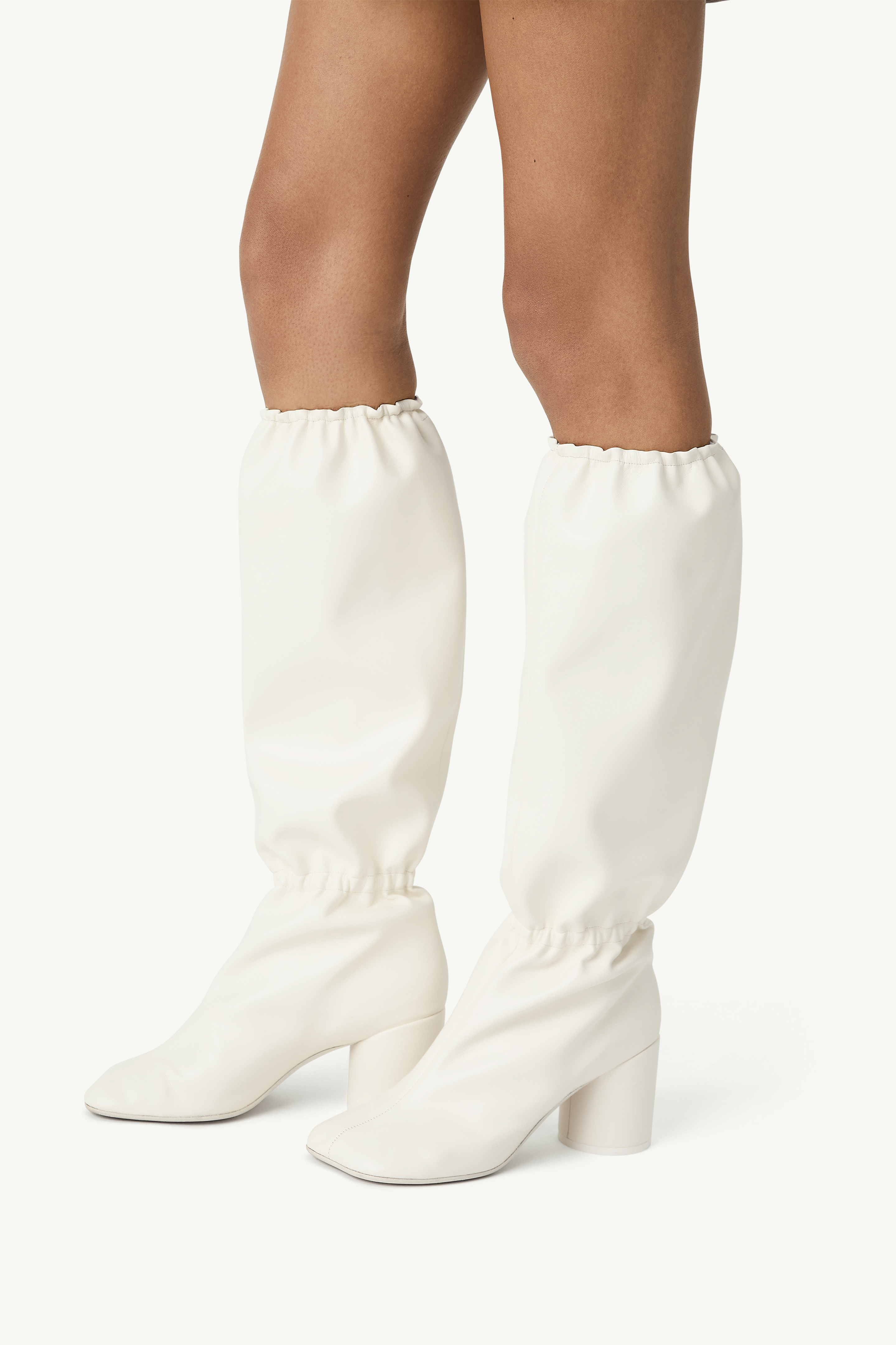 Gray Elasticated Anatomic knee-high boots | MM6 Official