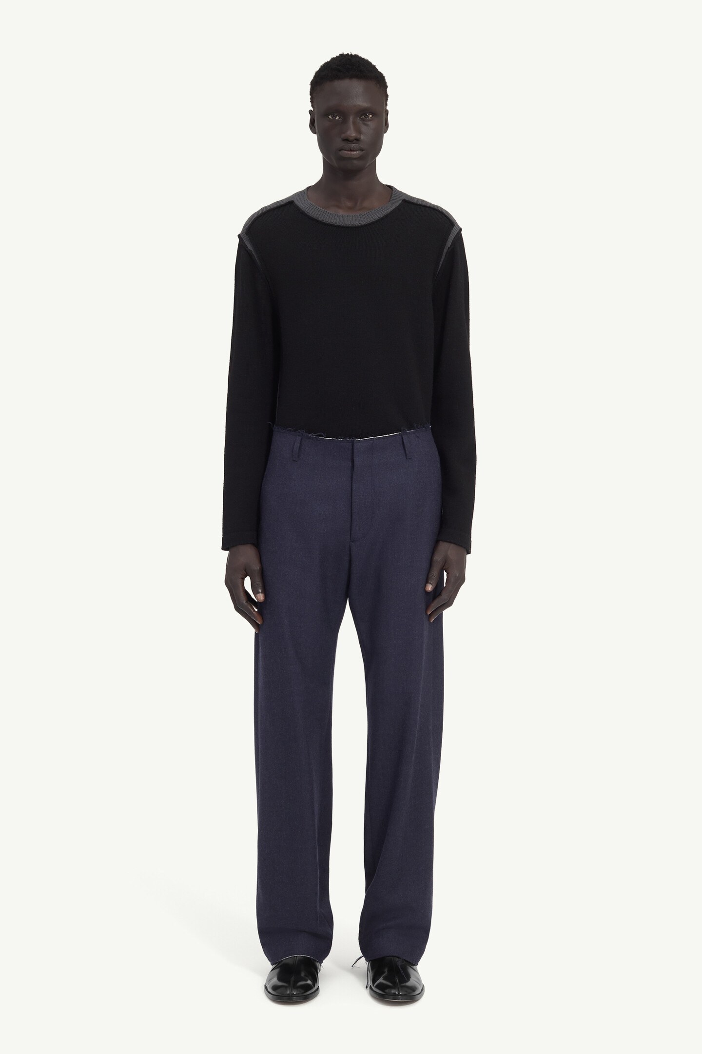 Blue Tailoring wool trousers | MM6 Official