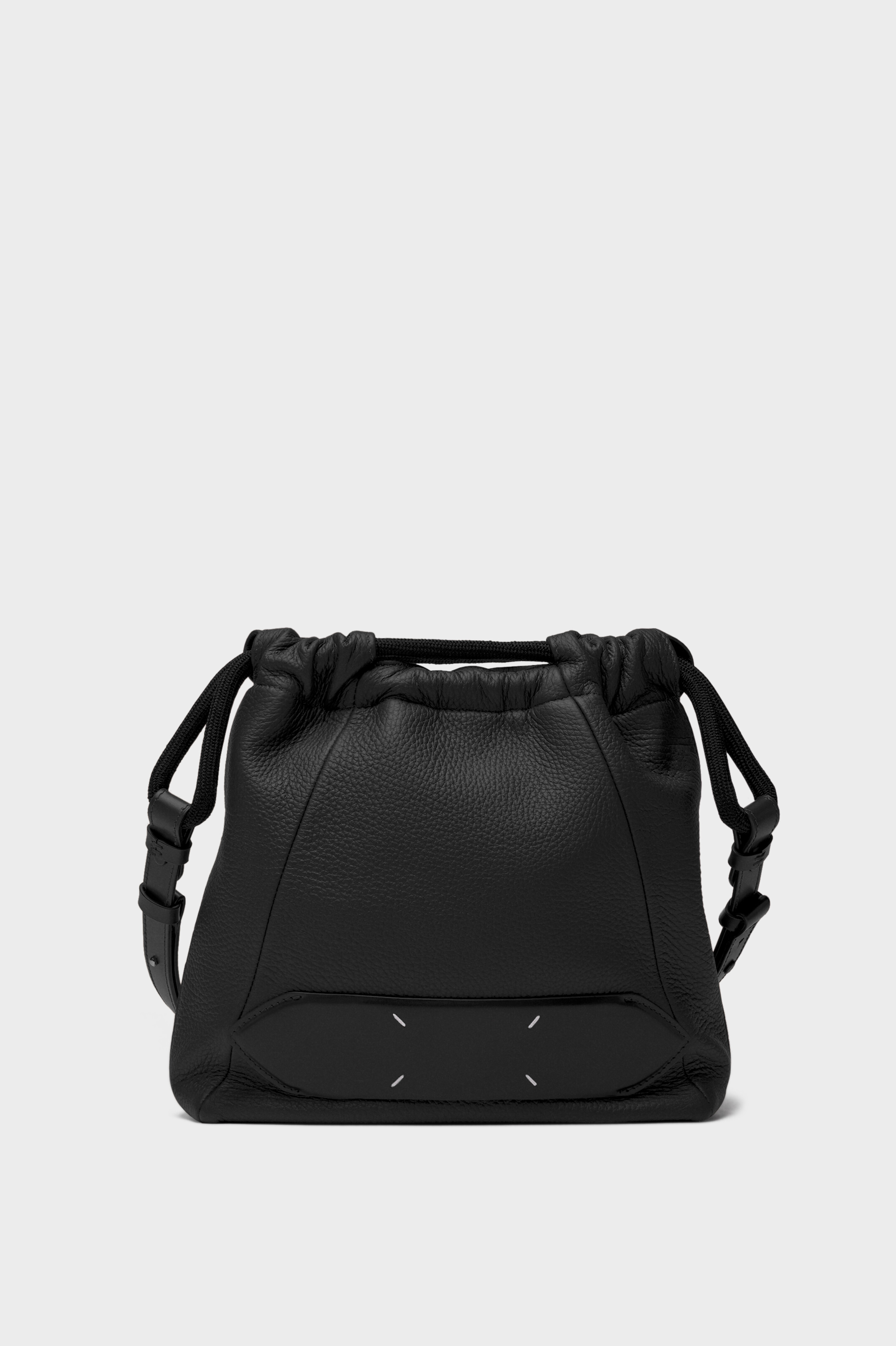 Maison Margiela 5AC ソフト ドローストリング スモールバッグ黒 Black Soft Leather Drawstring 5AC Bag | Maison Margiela