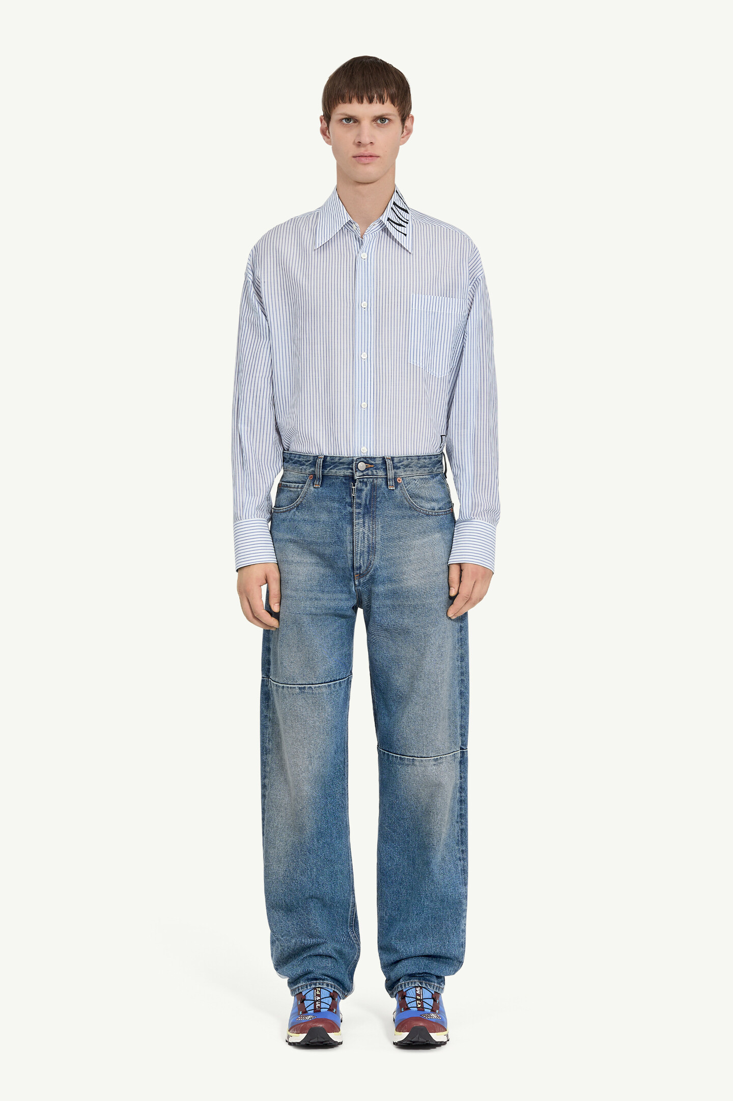 マルジェラ　切りっぱなしデニム MM⑥ マルジェラ デニム テーパード Light Blue Regular-wasted