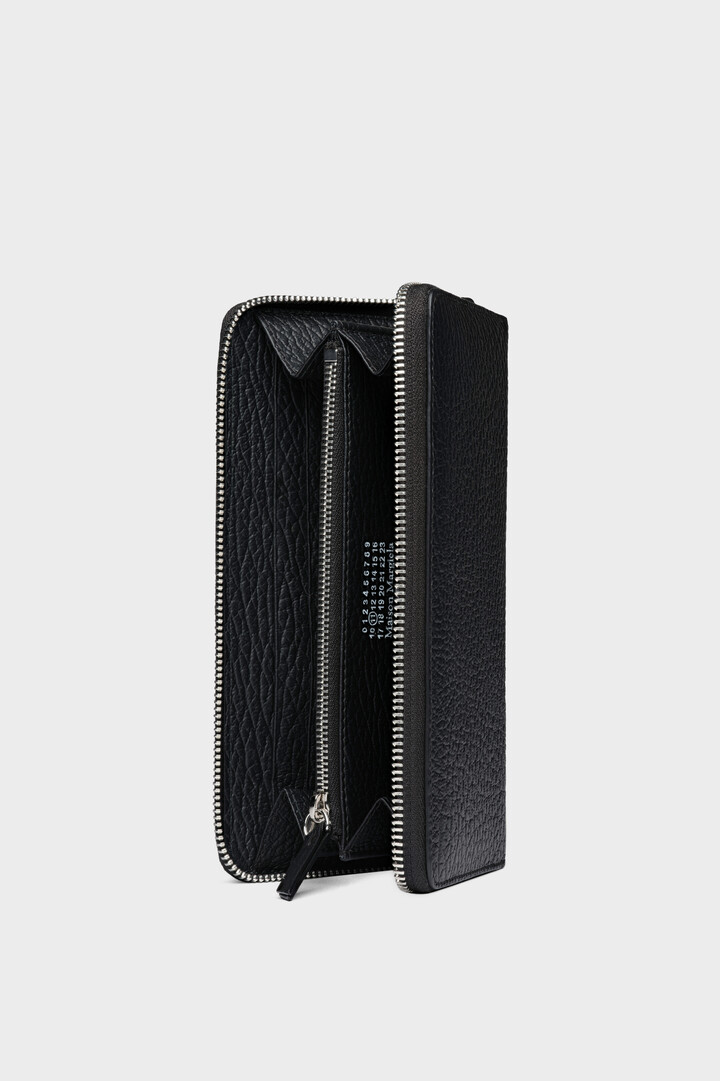 4ステッチ ジップアラウンドウォレット ブラック | Maison Margiela公式