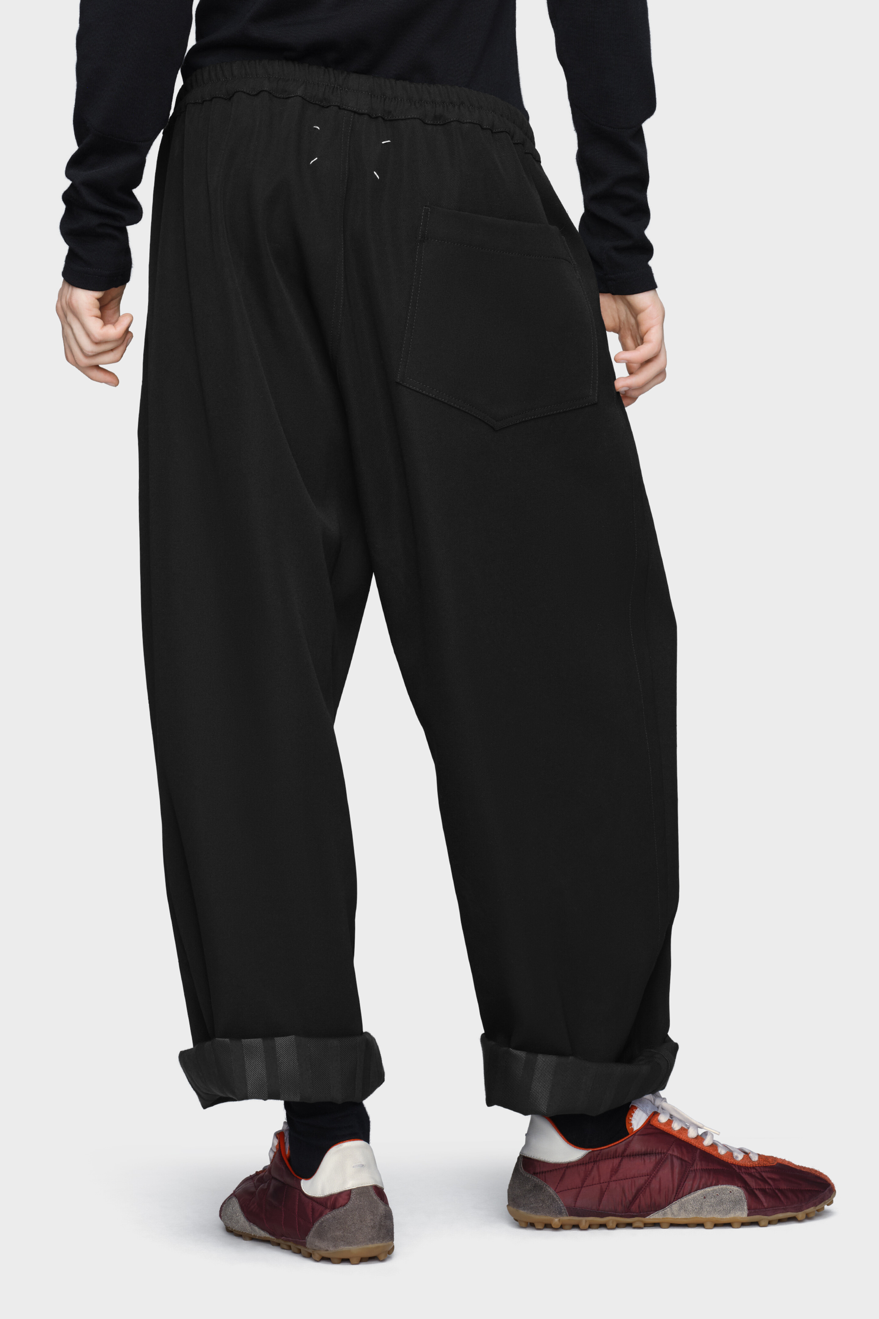 Men's Black Wool Trousers | Maison Margiela