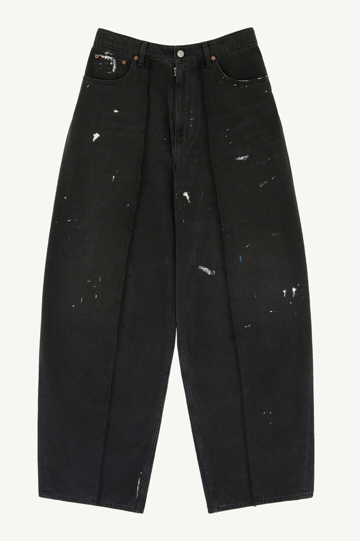 Black Wide-leg jeans | MM6 Official
