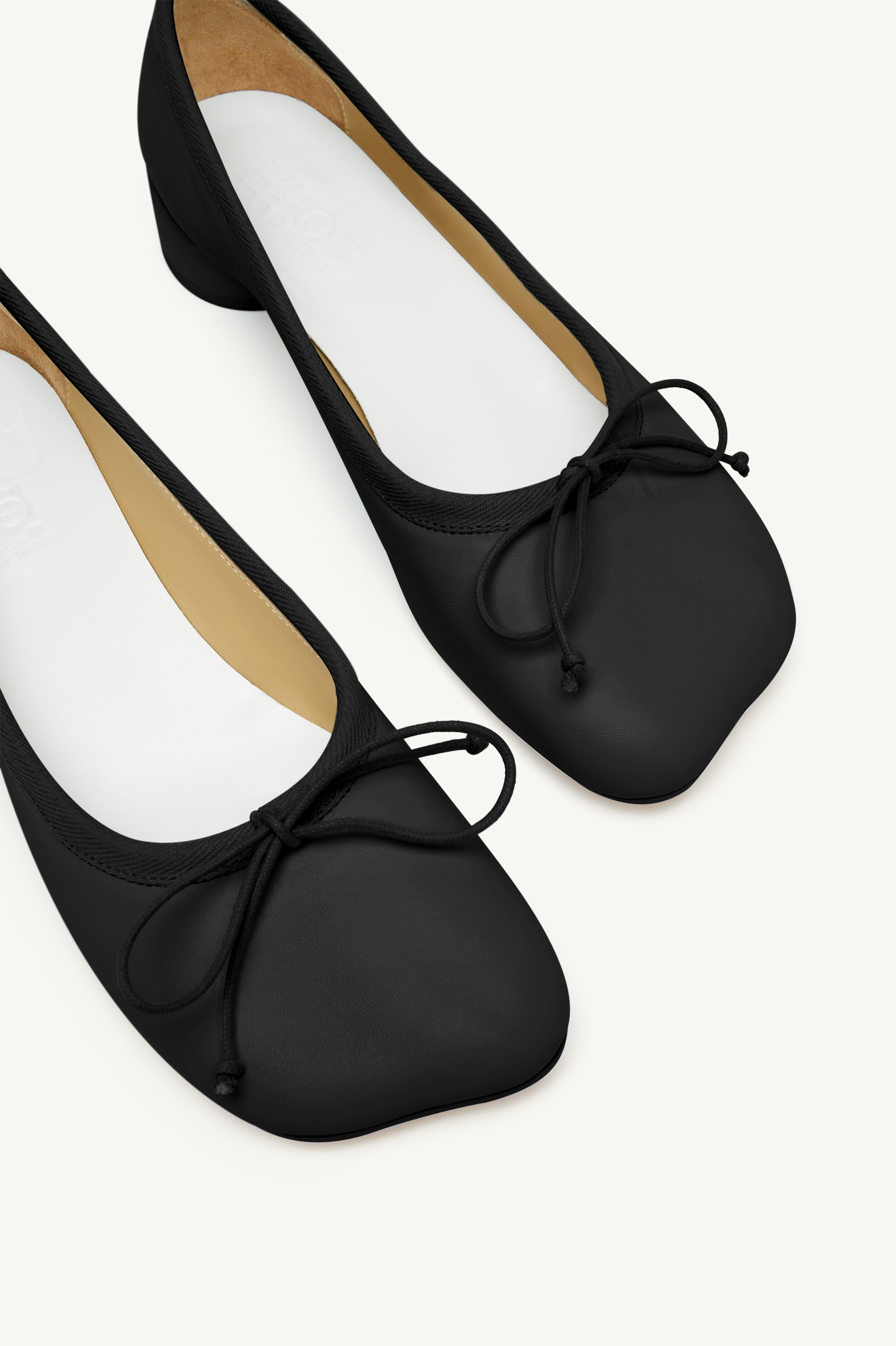 Black Anatomic Ballerinas | MM6 Official