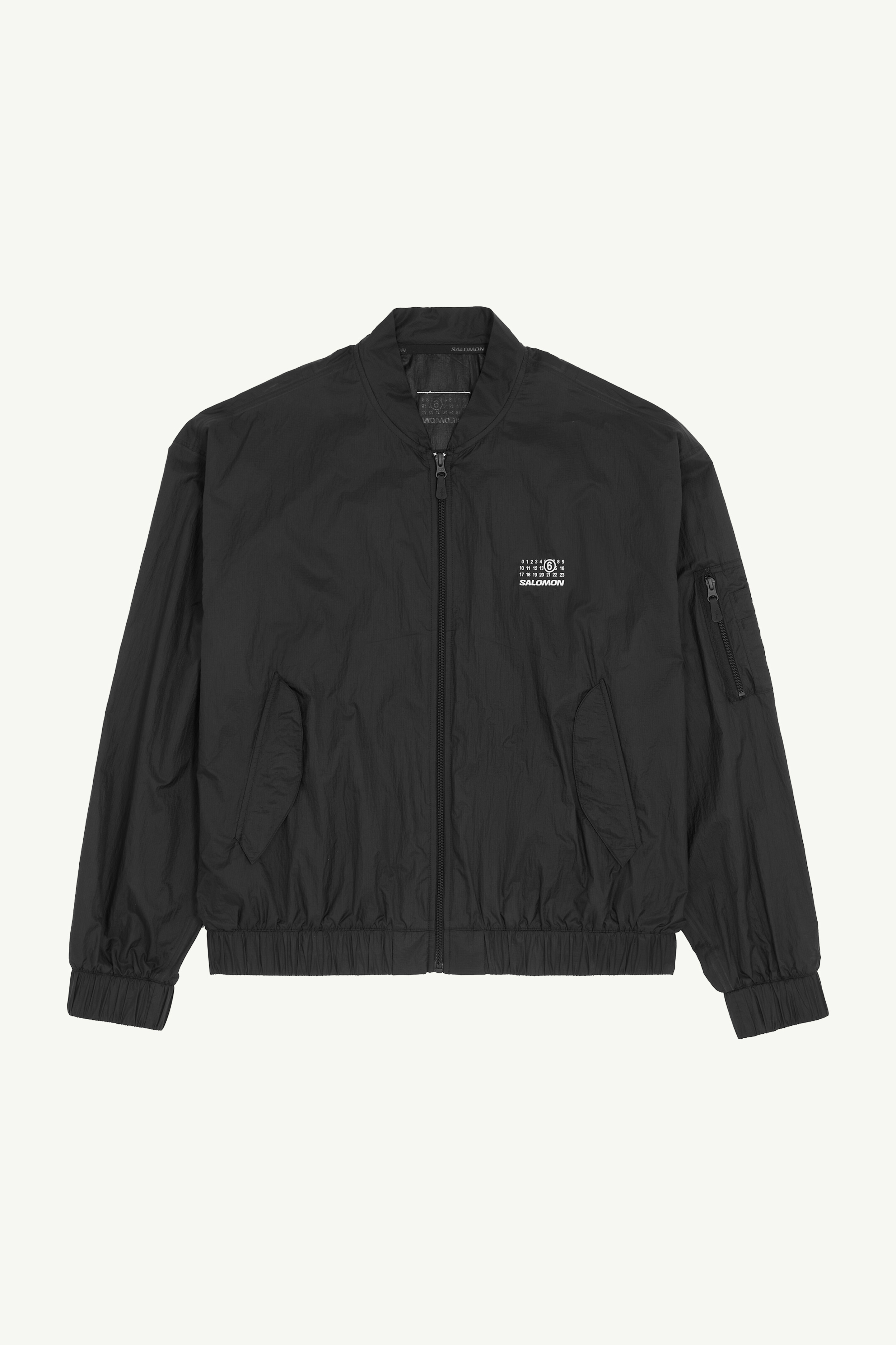 Black Elasticated Jacket MM6 x Salomon | MM6
